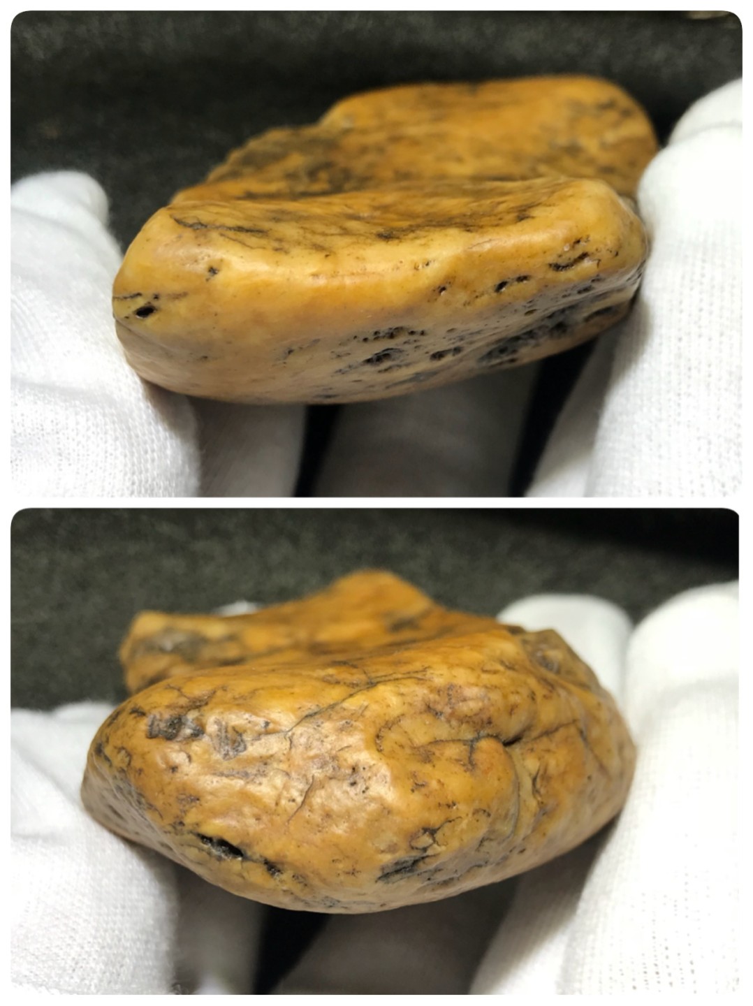 仅此一方，精美天然戈壁老皮石原石一方