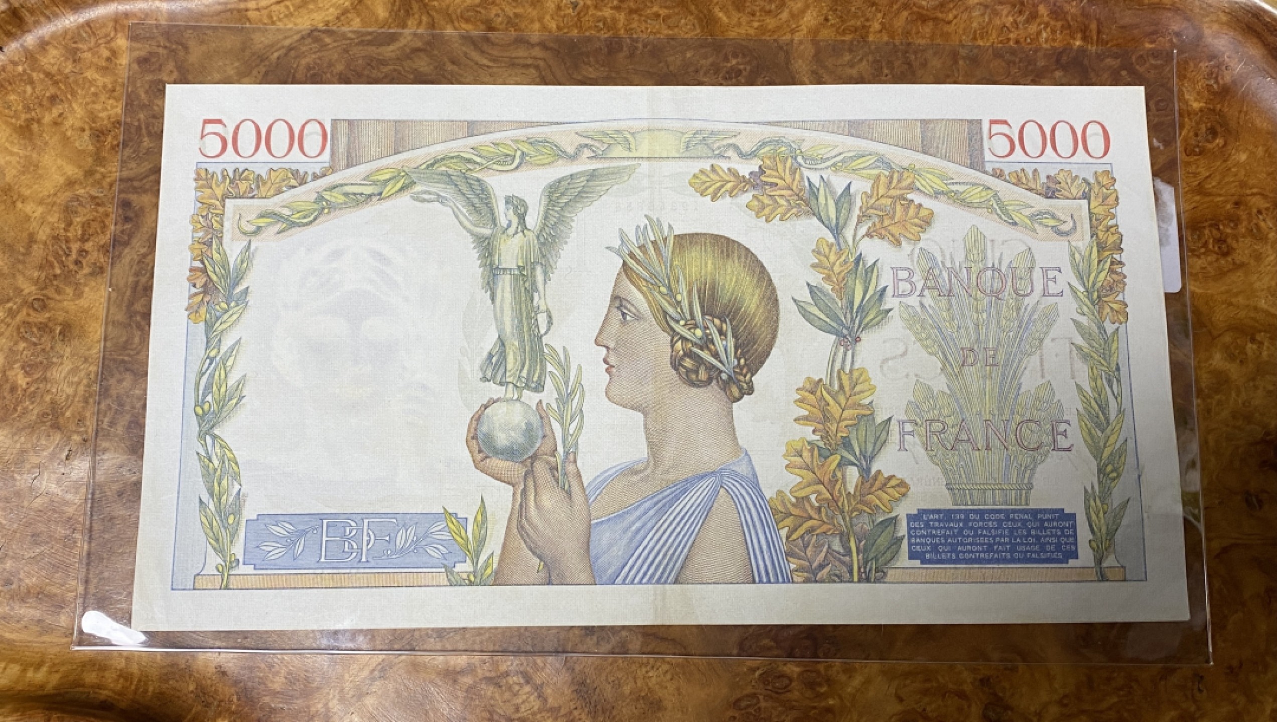 Chase Auction 第9期 - - 中外钱币、民国钞联拍！ 法国5000法郎，自由女神，大票副震撼！有中折！