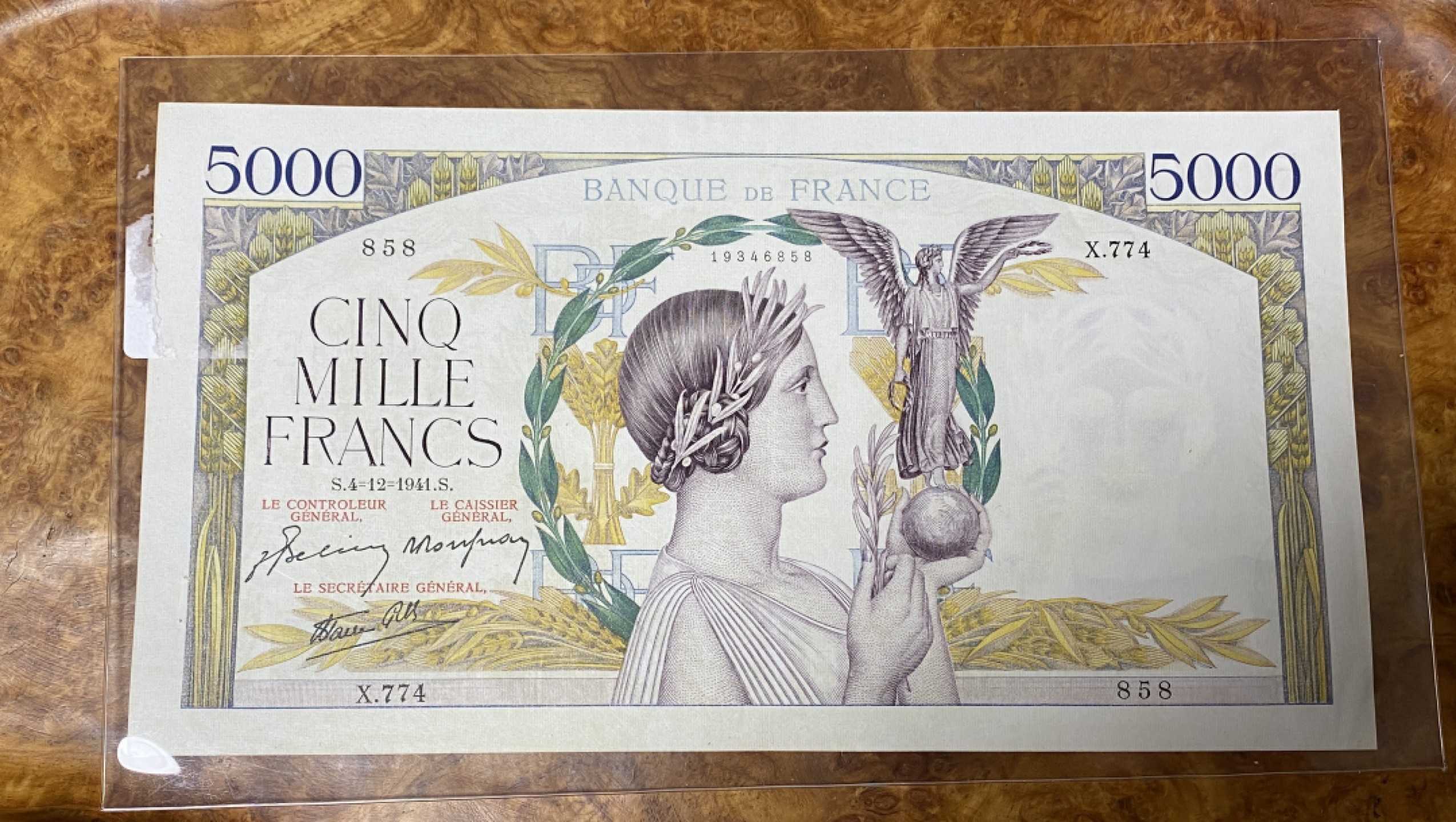 Chase Auction 第9期 - - 中外钱币、民国钞联拍！ 法国5000法郎，自由女神，大票副震撼！有中折！