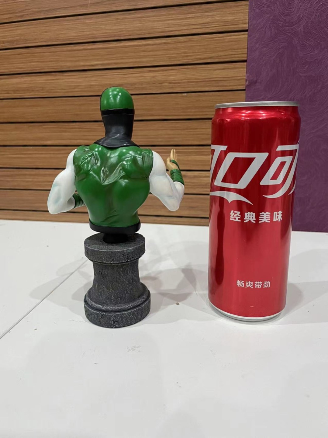 零元拍：2004年绝版老货！Bowen Designs 漫威 异人族皇室 卡尔耐克 半身像 雕像 全球限量3000，编号2097，宝丽石材质，由美国 雕像收藏者爱好者家中收购，品相完美。