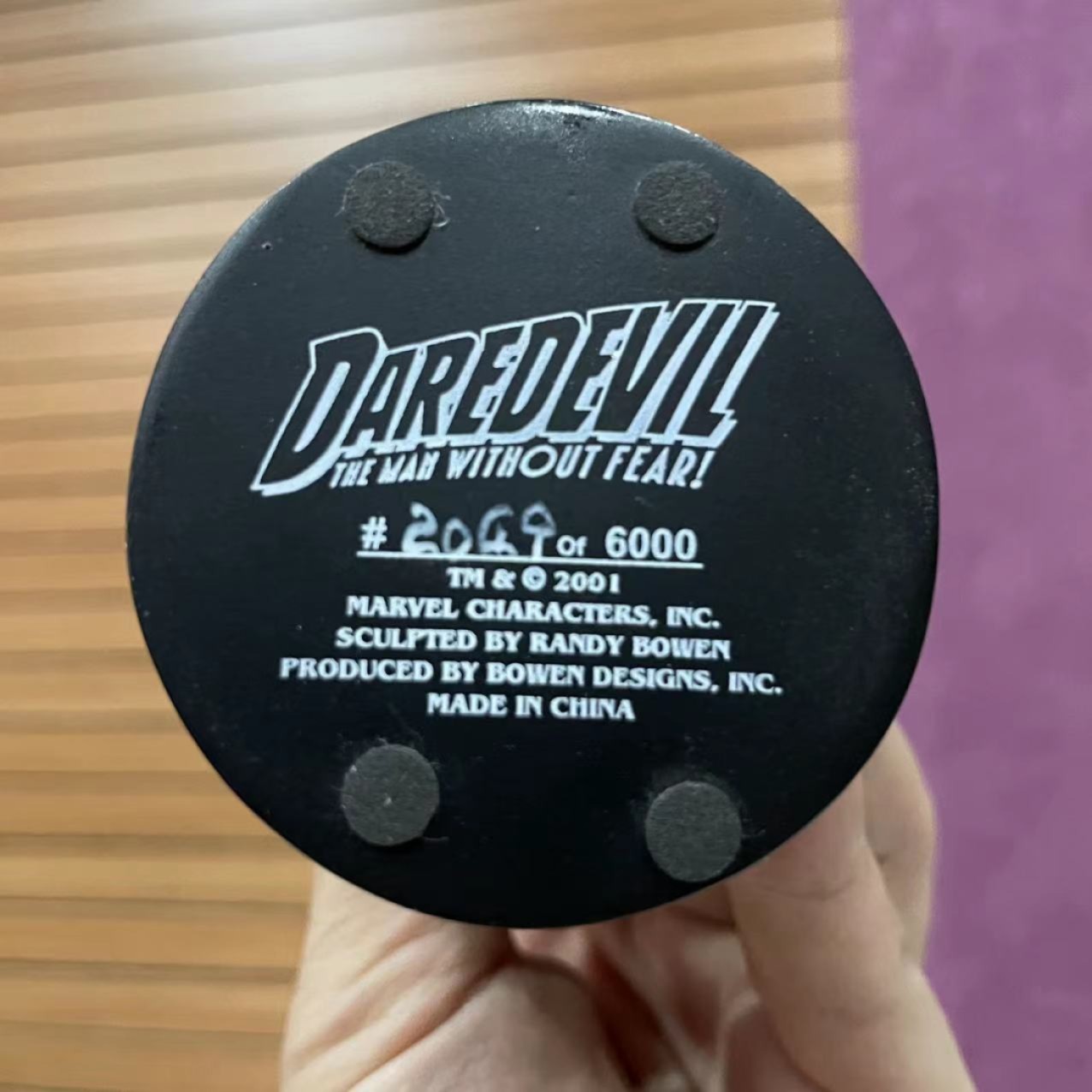 零元拍：2001年绝版老货！Bowen Designs 漫威 夜魔侠 胸像 雕像 全球限量6000，编号2049