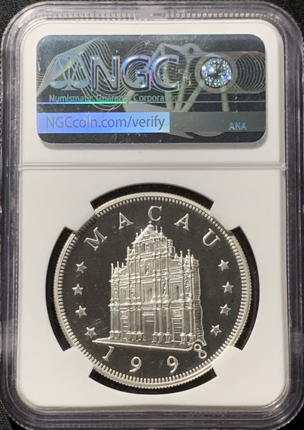 紫瑗钱币——第244期拍卖 澳门 1998年 第一轮 生肖虎年 100澳门元 银币 NGC PR69 UC