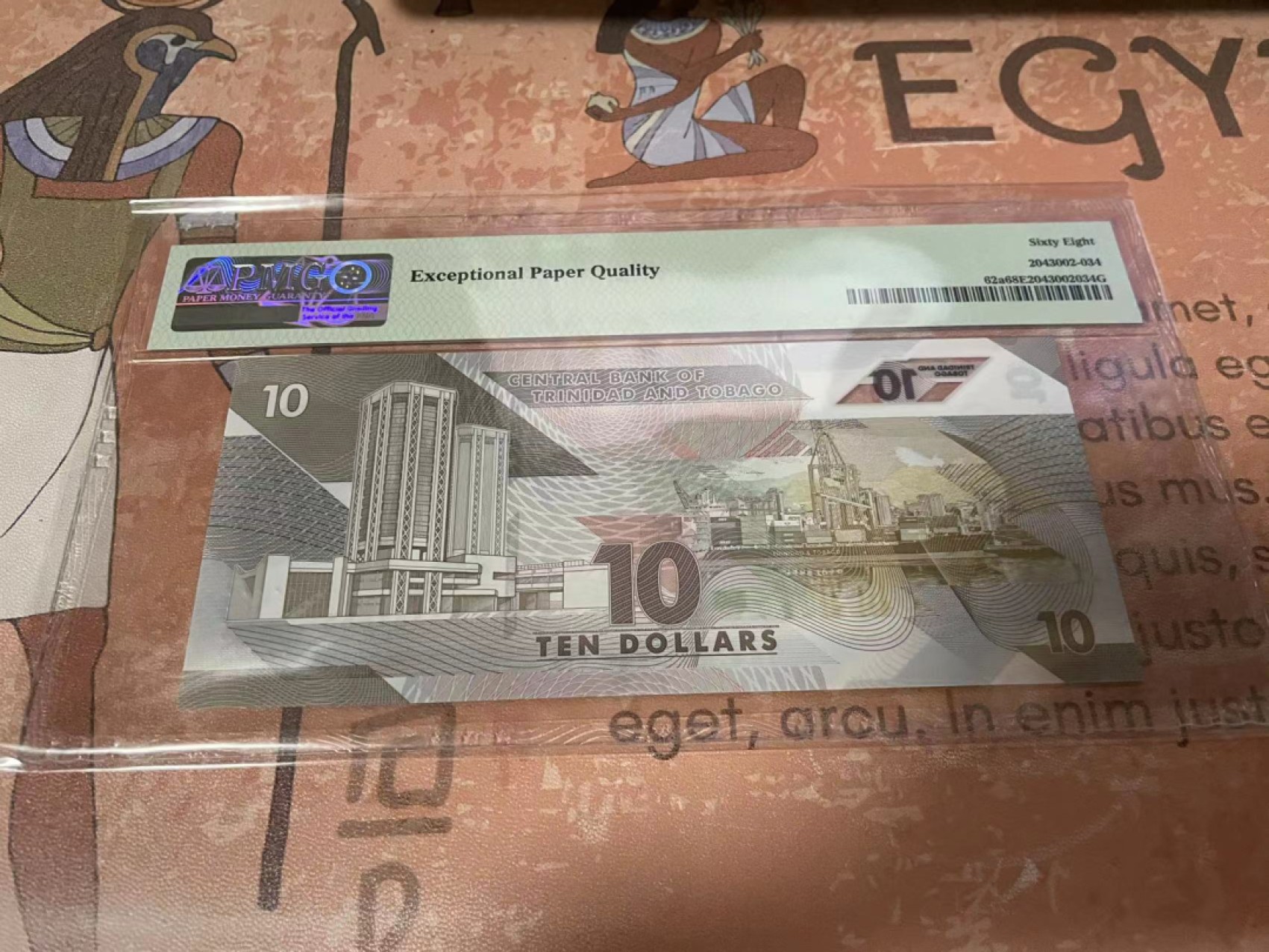 【Blue Auction】✨世界纸币精拍第180期（共73拍） 【AA冠】特立尼达和多巴哥 2020年10元 PMG68EPQ 高分