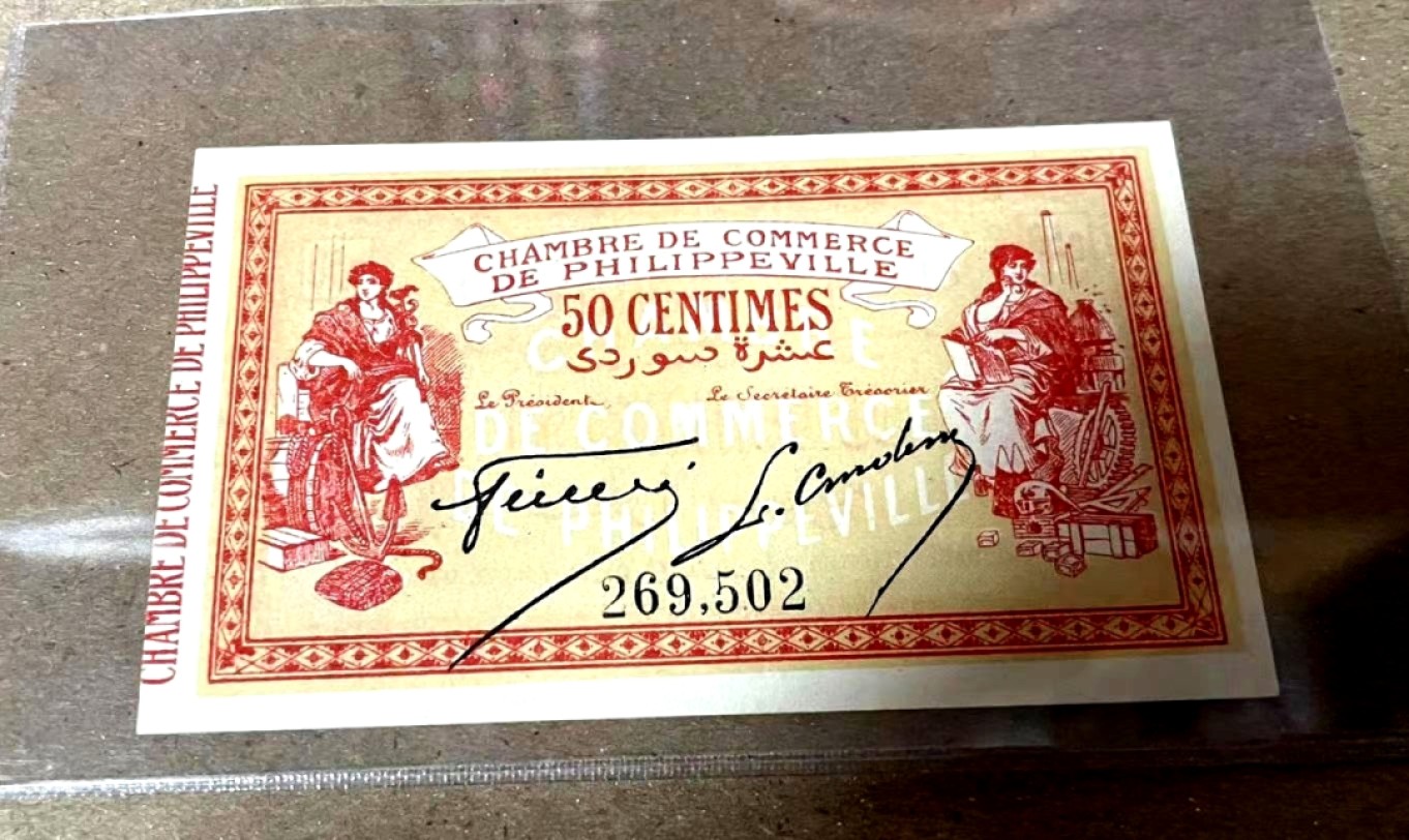 【Blue Auction】✨世界纸币精拍第180期（共73拍） 【无47 百年风云 带签名实钞】法国 早期 1914年50分 UNC少见品种