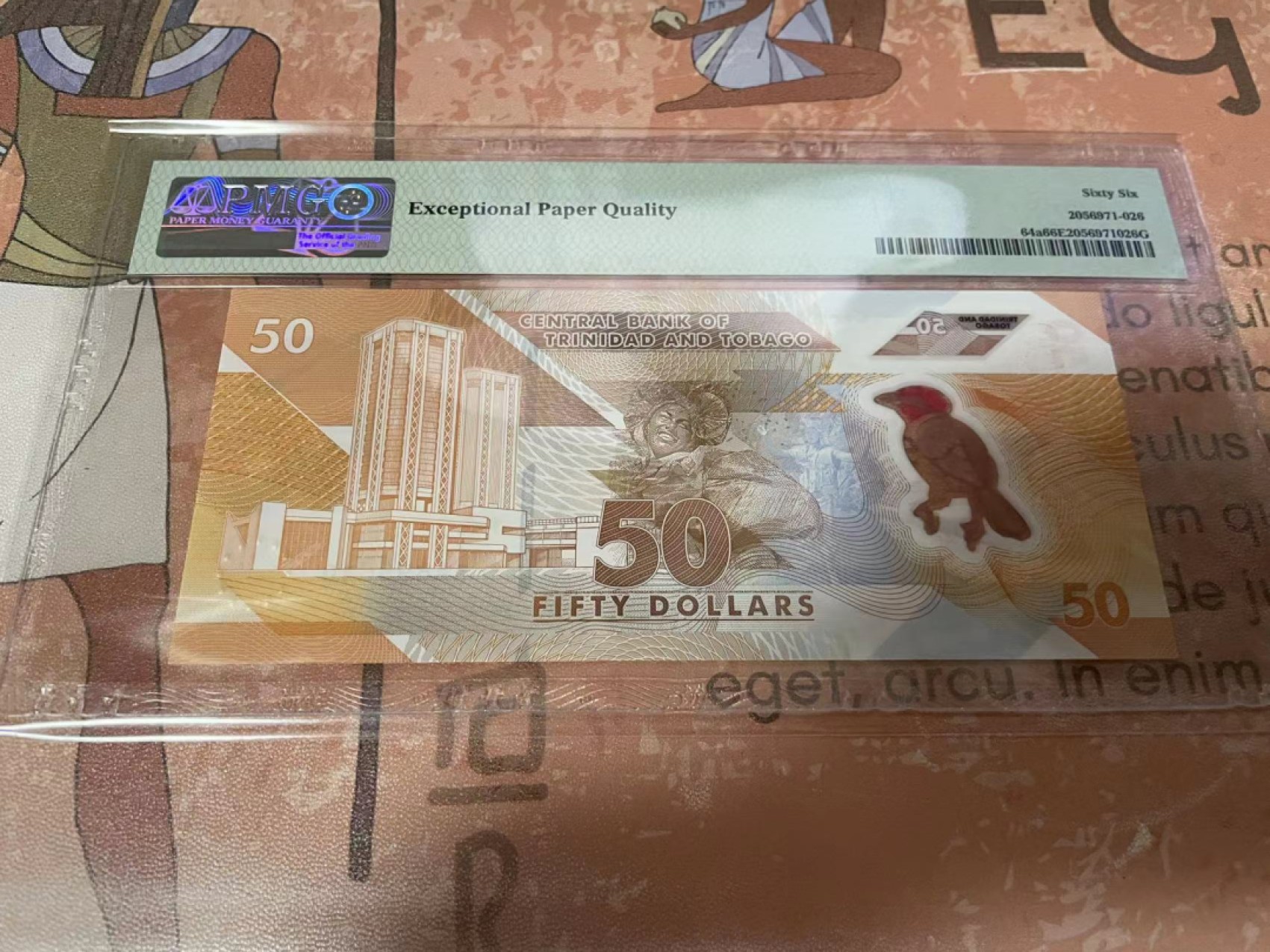 【Blue Auction】✨世界纸币精拍第180期（共73拍） 【AA冠】特立尼达和多巴哥 2020年50元 PMG66EPQ