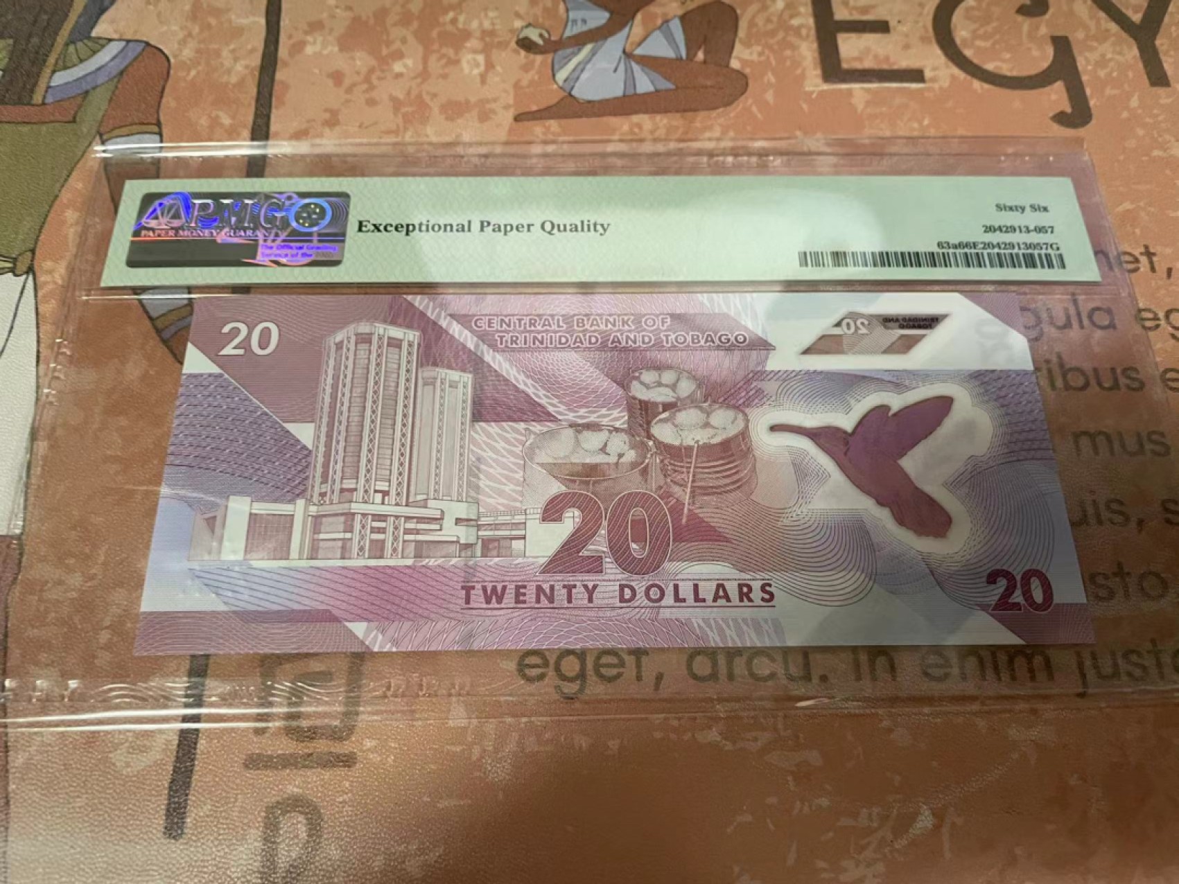 【Blue Auction】✨世界纸币精拍第180期（共73拍） 【AA冠】特立尼达和多巴哥 2020年20元 PMG66EPQ