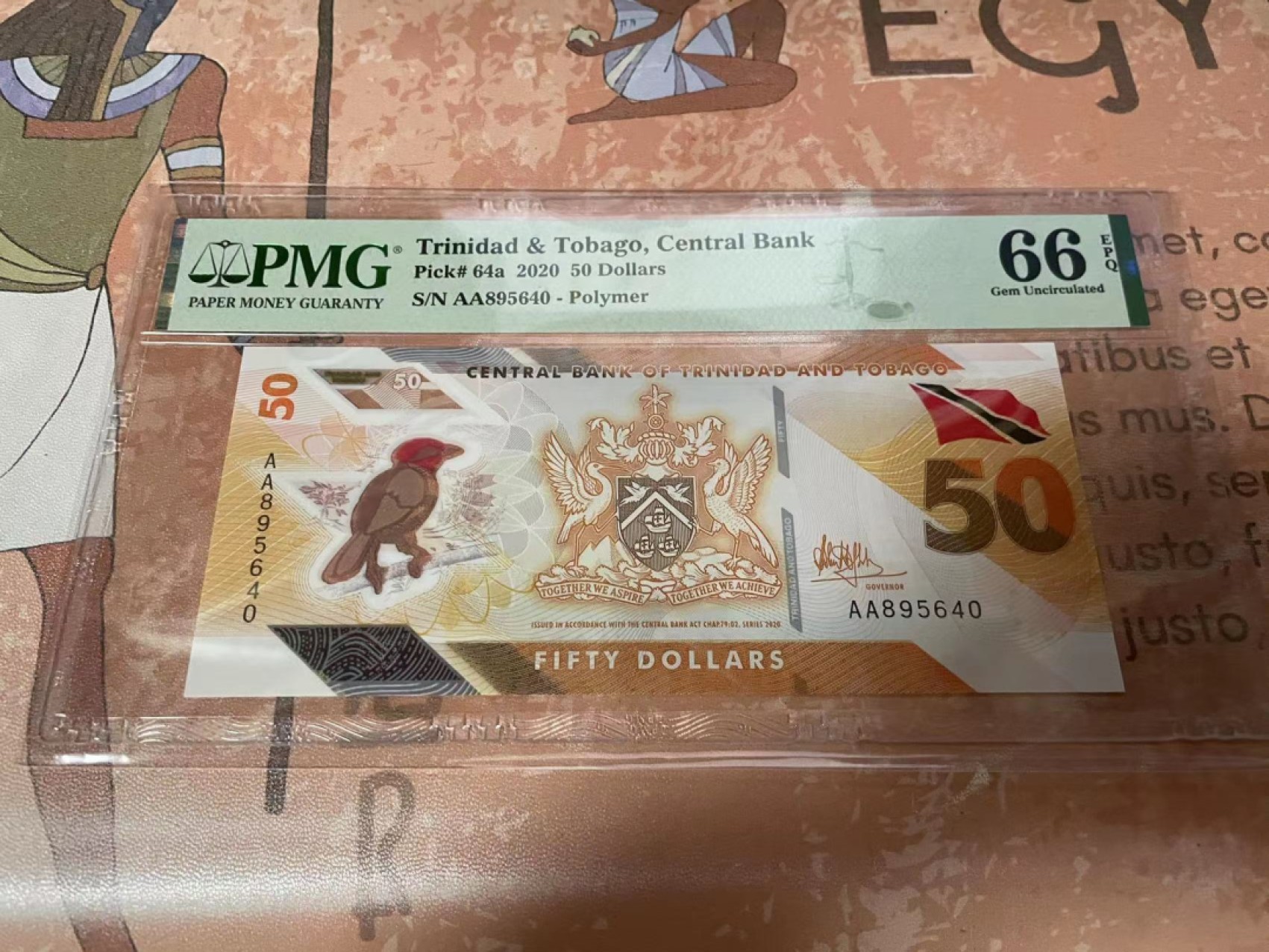 【Blue Auction】✨世界纸币精拍第180期（共73拍） 【AA冠】特立尼达和多巴哥 2020年50元 PMG66EPQ