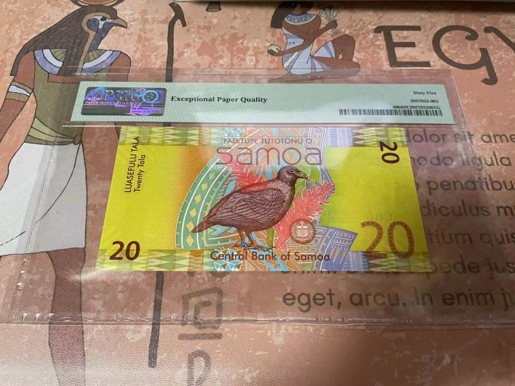 【Blue Auction】✨世界纸币精拍第180期（共73拍） 萨摩亚 2014年20塔拉 PMG65EPQ 