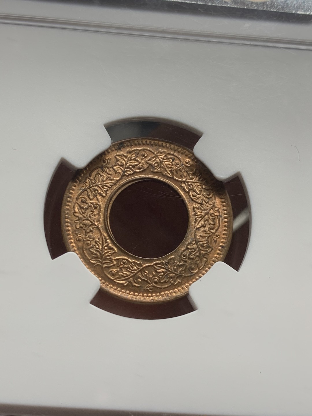 《竞宝斋》第53场（献给最美的劳动者，祝五一快乐！）-本周日，周一2场连拍（全场不限金额包邮） NGC MS65RB 英属印度1945年1派士铜币