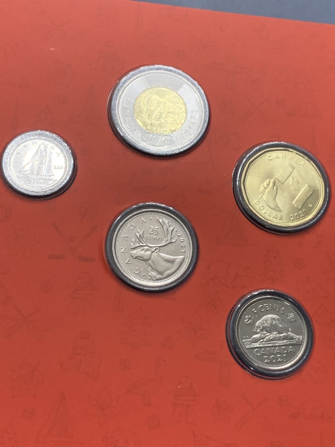 《竞宝斋》第53场（献给最美的劳动者，祝五一快乐！）-本周日，周一2场连拍（全场不限金额包邮） 2021年加拿大五枚套卡装币