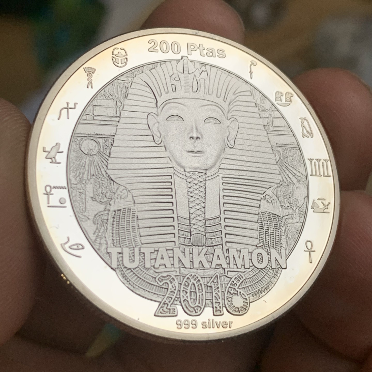 《竞宝斋》第53场（献给最美的劳动者，祝五一快乐！）-本周日，周一2场连拍（全场不限金额包邮） 西撒哈拉 2016 埃及文化 25P 精制 银币999银 30.1克 非常的精美