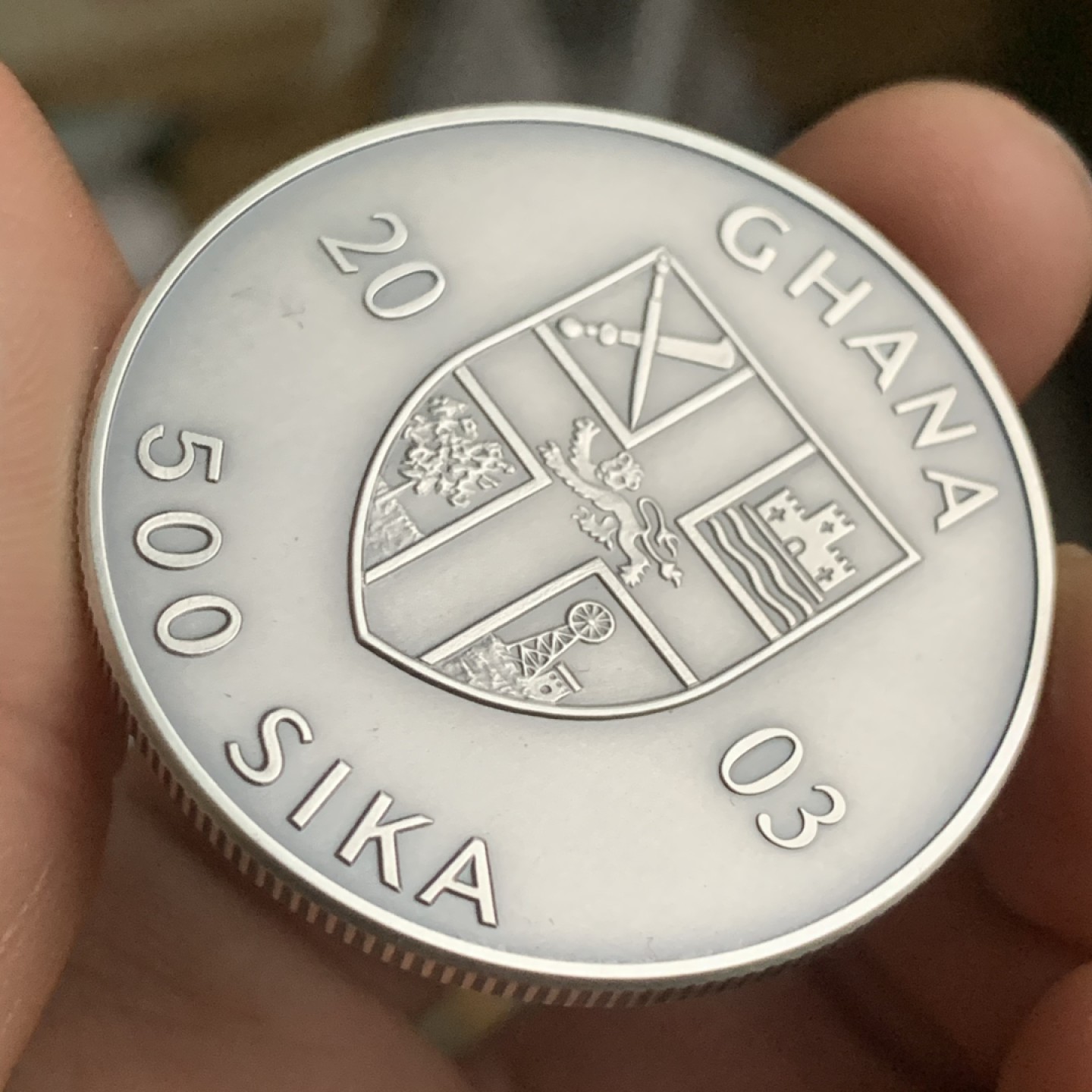 《竞宝斋》第53场（献给最美的劳动者，祝五一快乐！）-本周日，周一2场连拍（全场不限金额包邮） 加纳 2003 雅典奥运会 1盎司31.1克 999银  大银币，复古工艺，画面为古典式摔跤