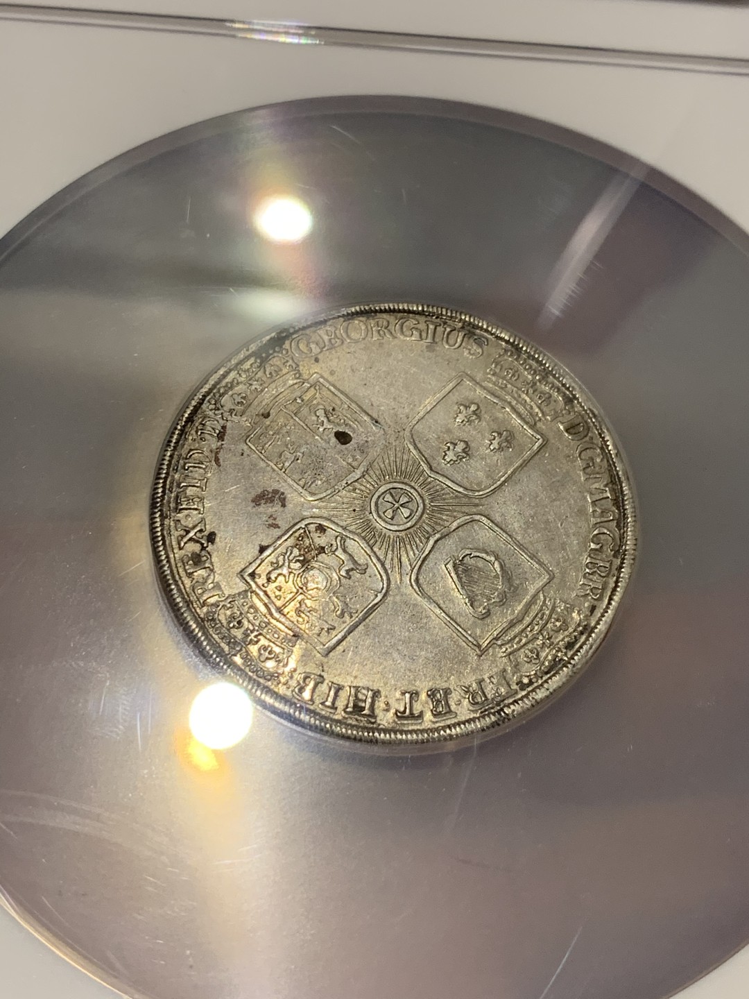 《竞宝斋》第53场（献给最美的劳动者，祝五一快乐！）-本周日，周一2场连拍（全场不限金额包邮） 少见 1725年不伦瑞克-吕讷堡-卡伦贝格-汉诺威王朝野人 泰勒  大银币 直径达到45mm 大盒封装