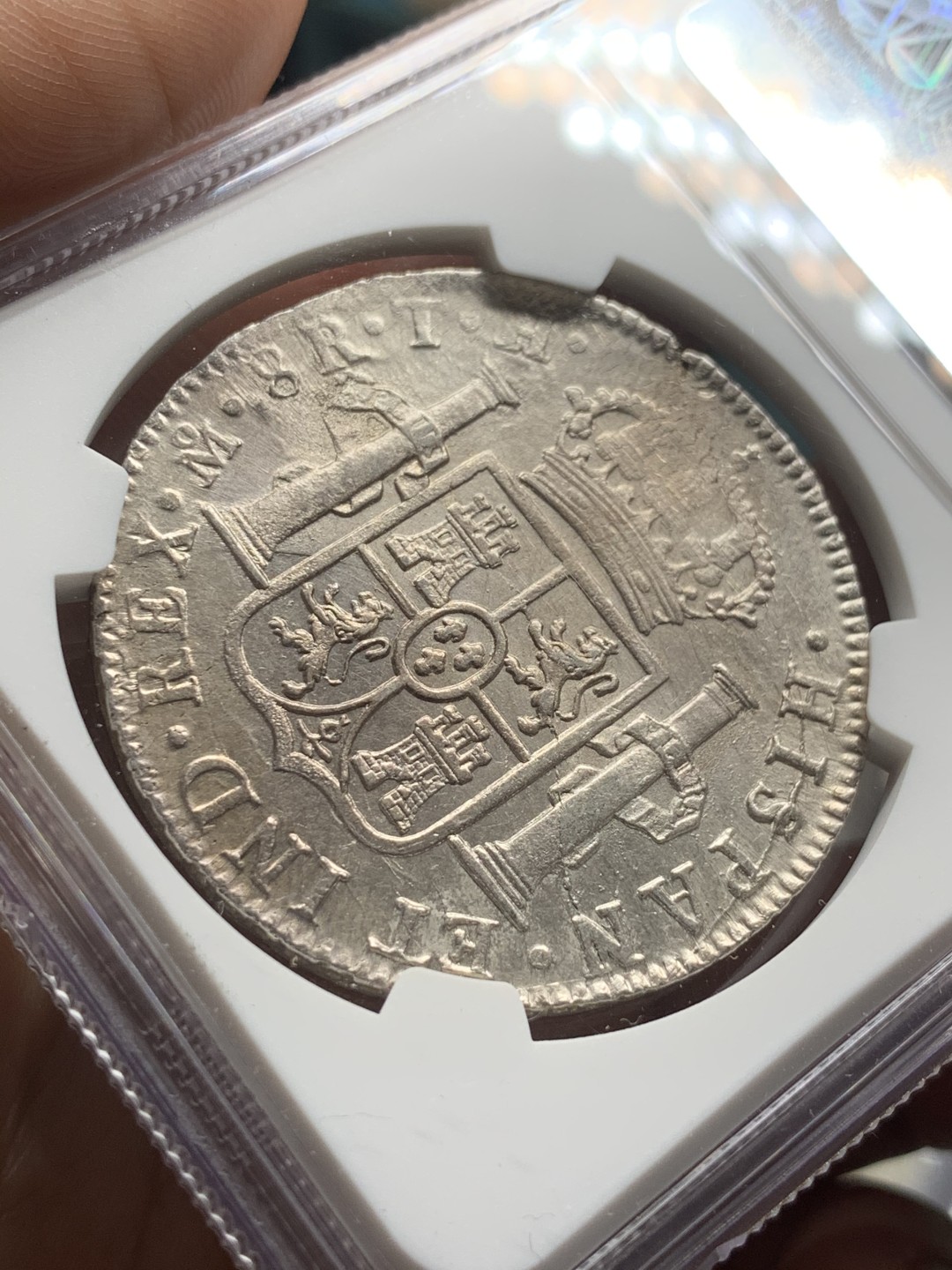 《竞宝斋》第53场（献给最美的劳动者，祝五一快乐！）-本周日，周一2场连拍（全场不限金额包邮） NGC-AUD  墨西哥双柱 费迪南七世  1809  8 里亚尔 过渡年份 臆造头像  原味深打   国外都是200刀起