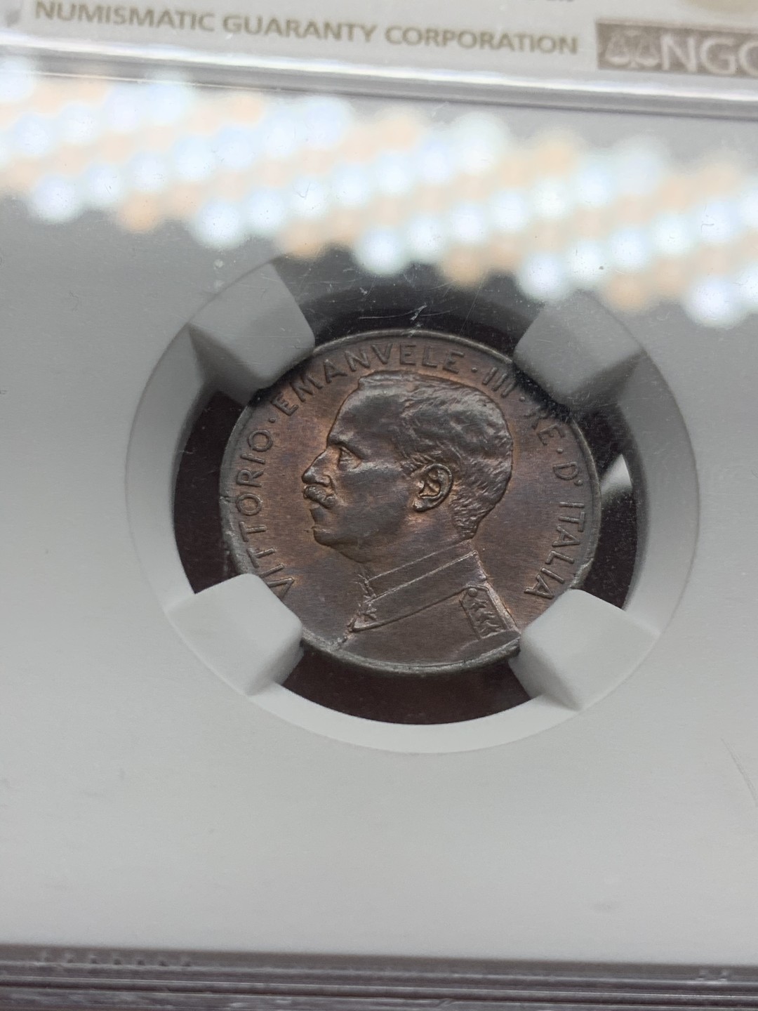 《竞宝斋》第53场（献给最美的劳动者，祝五一快乐！）-本周日，周一2场连拍（全场不限金额包邮） NGC-MS62BN 1915R意大利 2C 铜币 古铜色颜色均匀 打制优秀