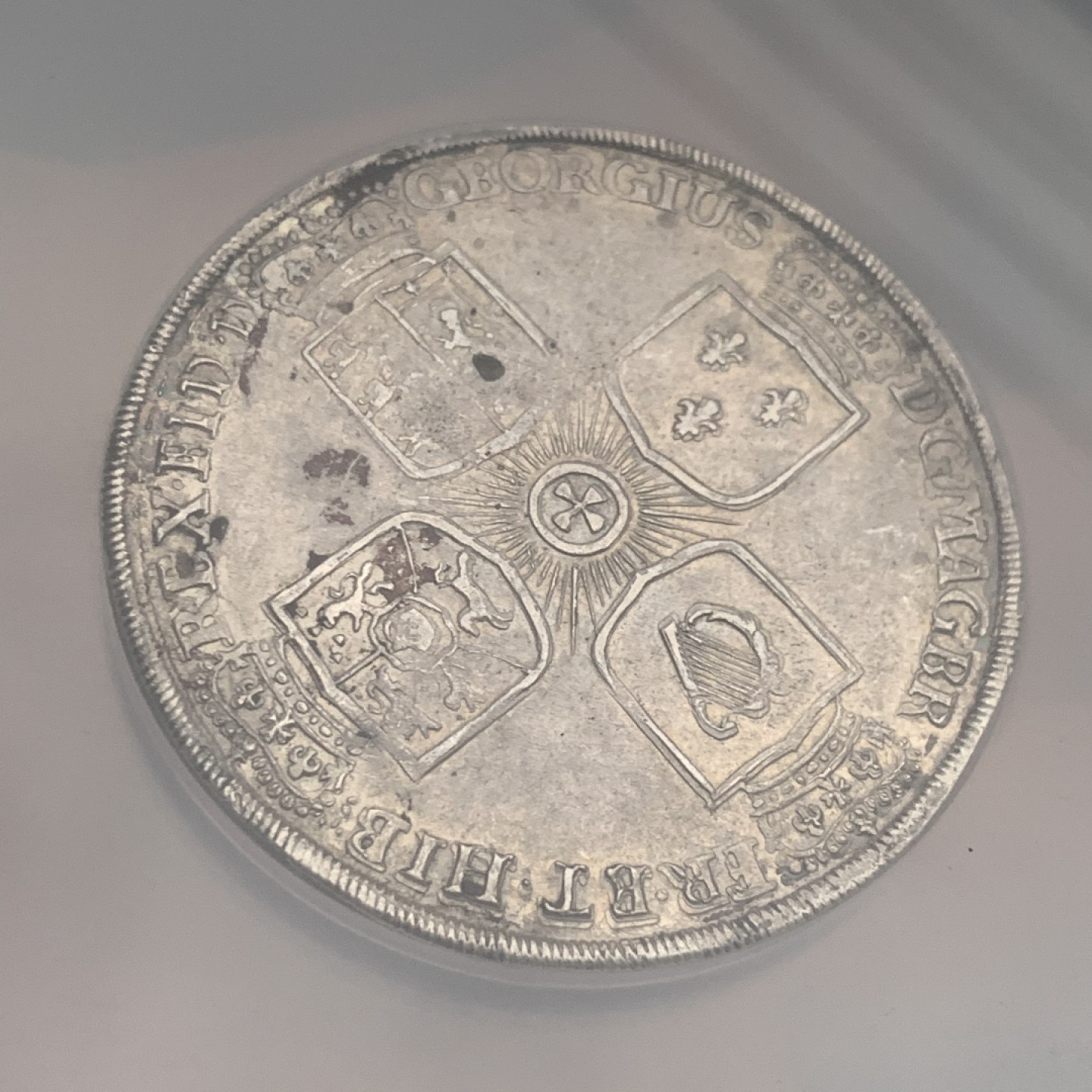 《竞宝斋》第53场（献给最美的劳动者，祝五一快乐！）-本周日，周一2场连拍（全场不限金额包邮） 少见 1725年不伦瑞克-吕讷堡-卡伦贝格-汉诺威王朝野人 泰勒  大银币 直径达到45mm 大盒封装