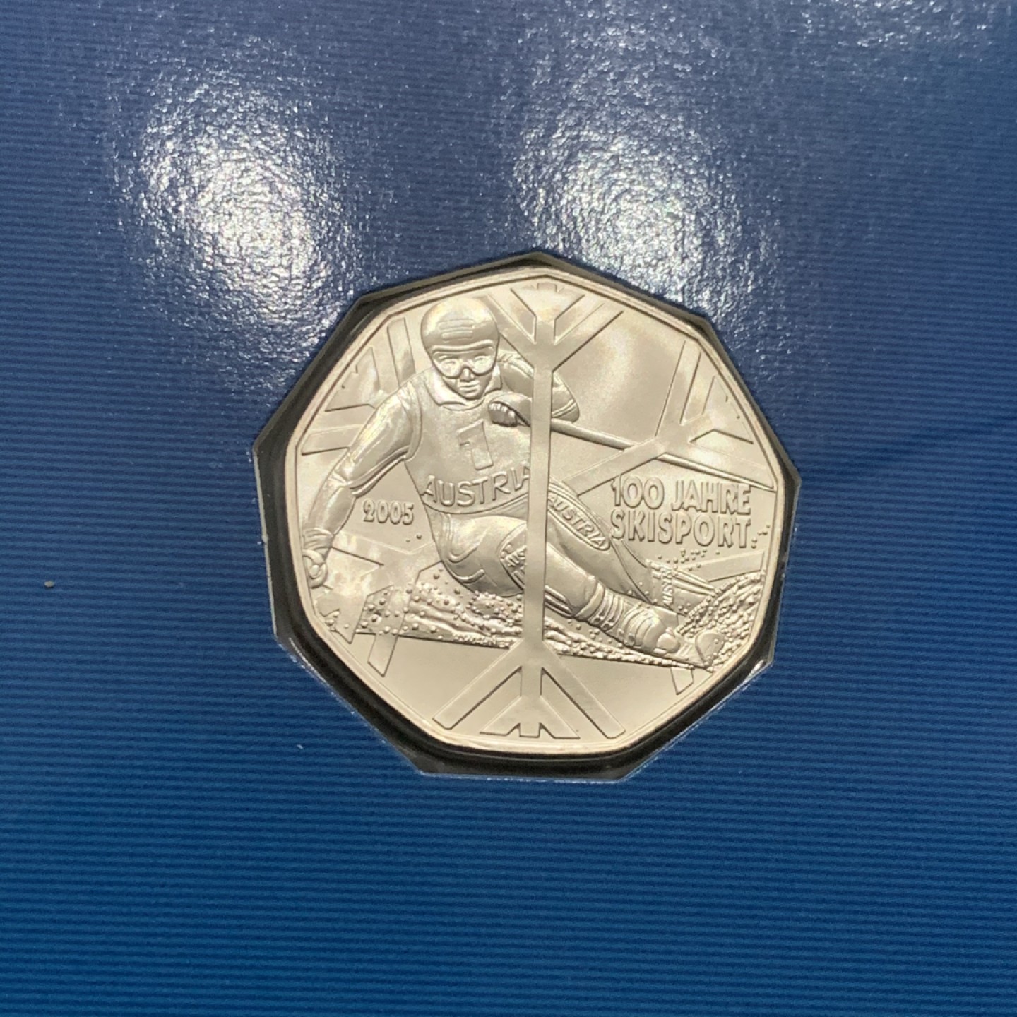 《竞宝斋》第53场（献给最美的劳动者，祝五一快乐！）-本周日，周一2场连拍（全场不限金额包邮） 2005年 奥地利 5欧元 速降滑雪 银币卡装