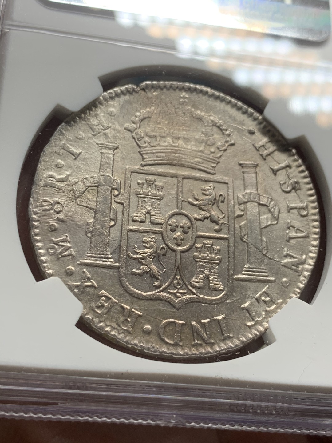 《竞宝斋》第53场（献给最美的劳动者，祝五一快乐！）-本周日，周一2场连拍（全场不限金额包邮） NGC-AUD  墨西哥双柱 费迪南七世  1809  8 里亚尔 过渡年份 臆造头像  原味深打   国外都是200刀起