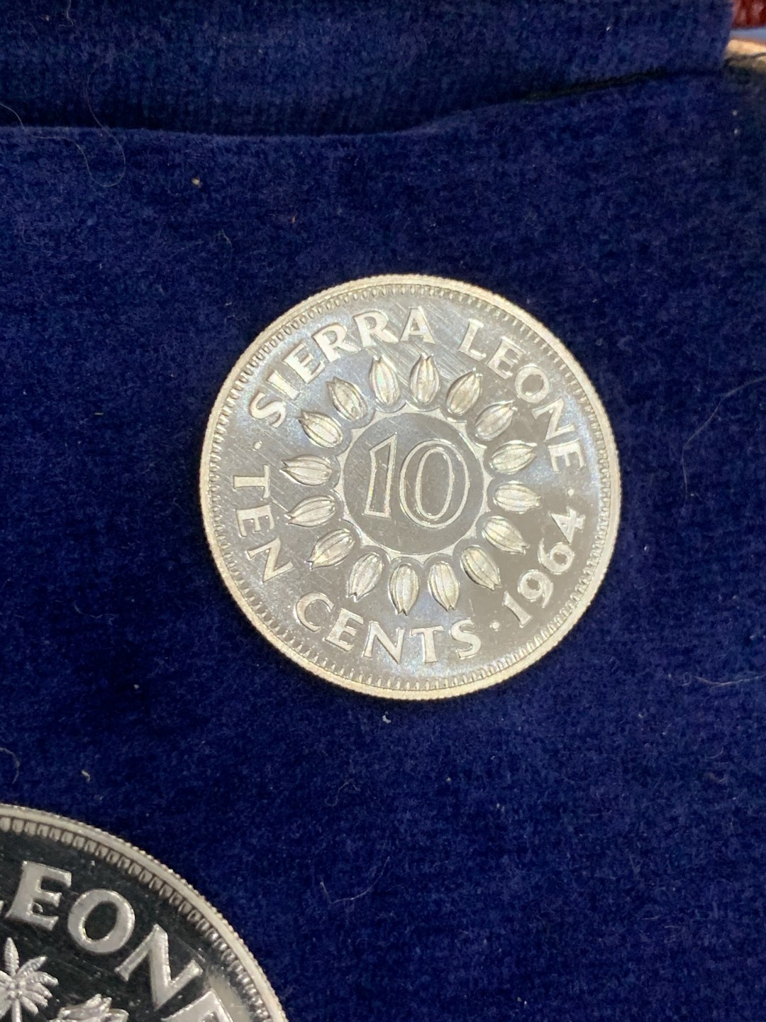 《竞宝斋》第53场（献给最美的劳动者，祝五一快乐！）-本周日，周一2场连拍（全场不限金额包邮） 塞拉利昂1964年清年份原盒6枚精制套币