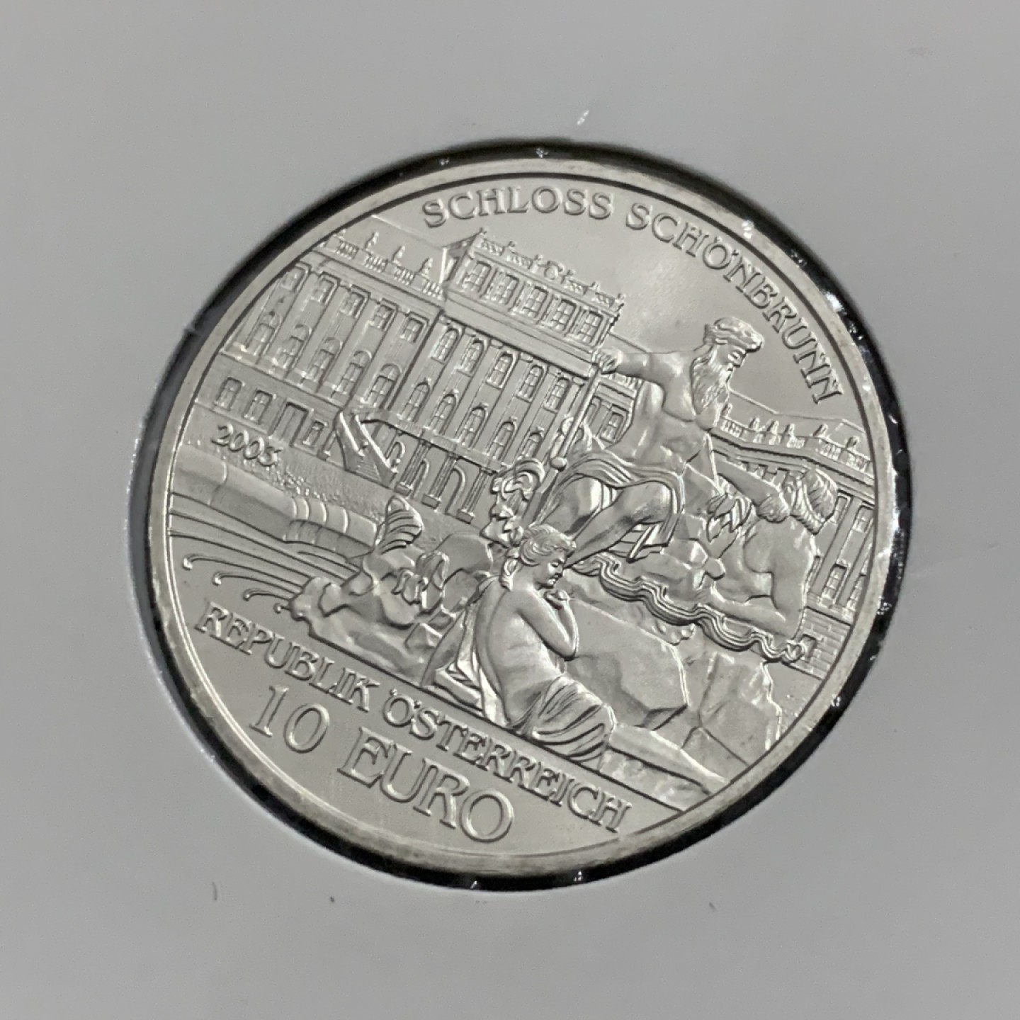 《竞宝斋》第53场（献给最美的劳动者，祝五一快乐！）-本周日，周一2场连拍（全场不限金额包邮） 2003年 奥地利10欧元 925银 16克银币 维也纳美泉宫卡装