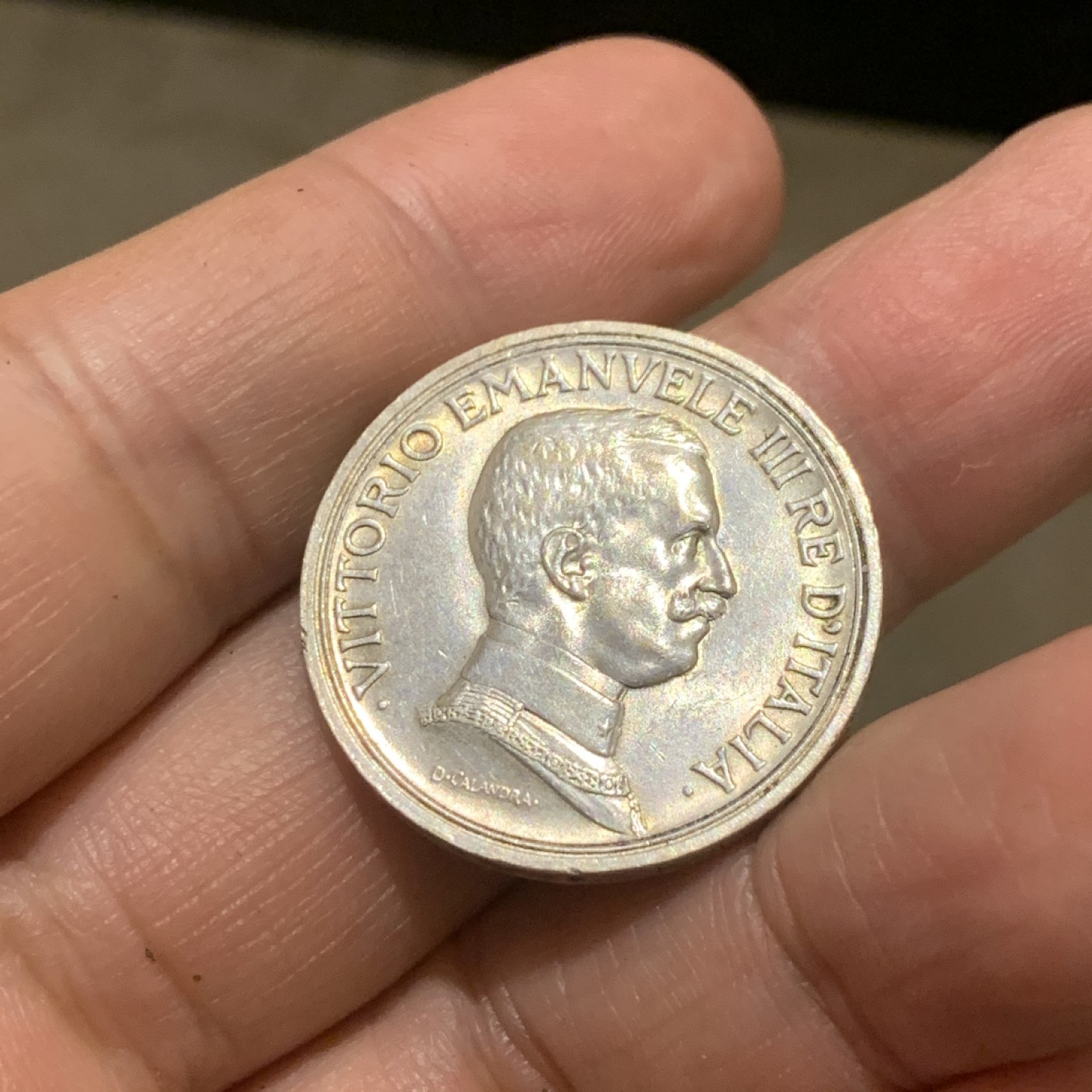 《竞宝斋》第53场（献给最美的劳动者，祝五一快乐！）-本周日，周一2场连拍（全场不限金额包邮） 意大利 1916年 马车 2里拉 银币 热门品种 细节非常的好 发须清晰