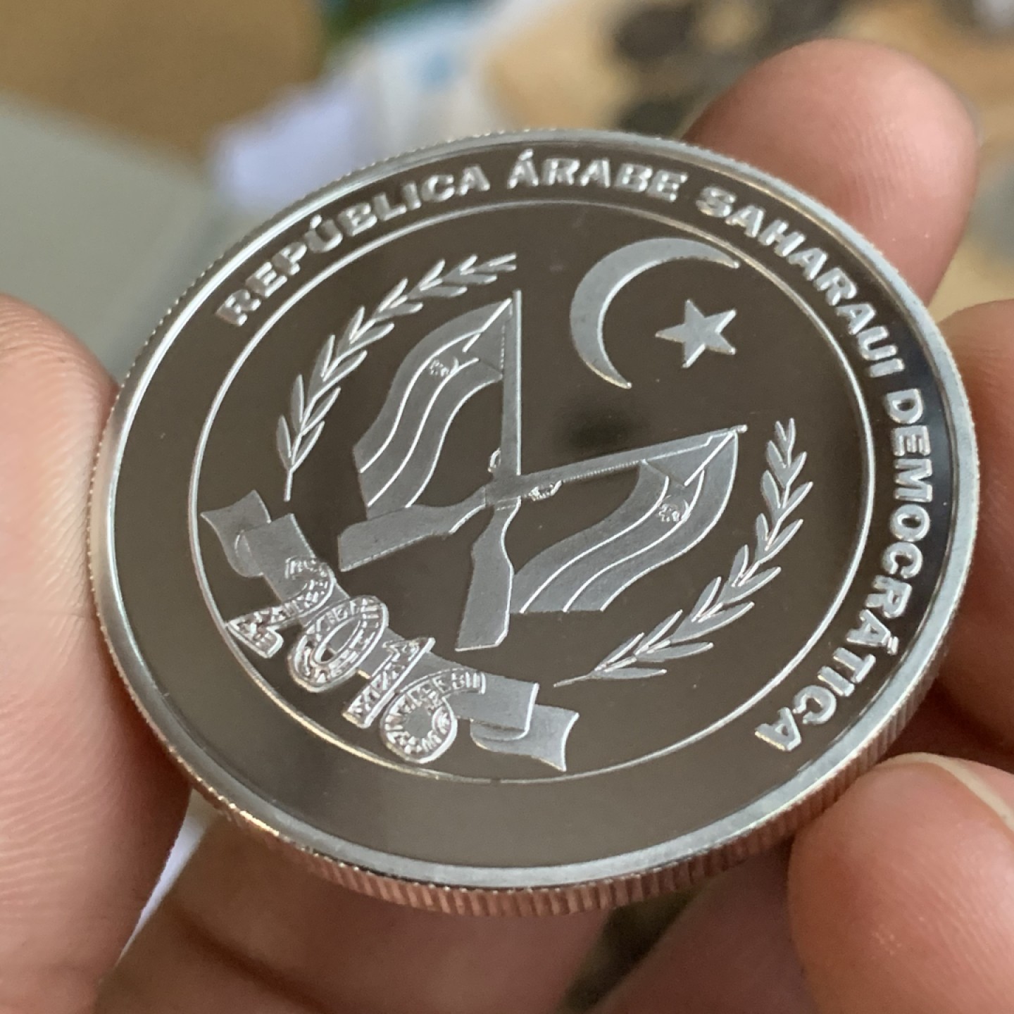 《竞宝斋》第53场（献给最美的劳动者，祝五一快乐！）-本周日，周一2场连拍（全场不限金额包邮） 西撒哈拉 2016 埃及文化 25P 精制 银币999银 30.1克 非常的精美