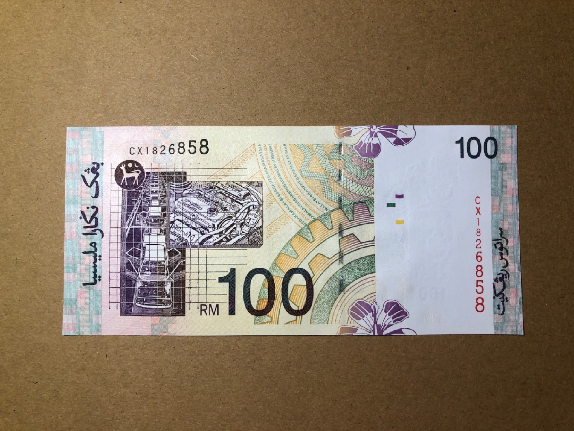 《张总和他的朋友们外币收藏》五一特别精品场 马来西亚100林吉特 UNC