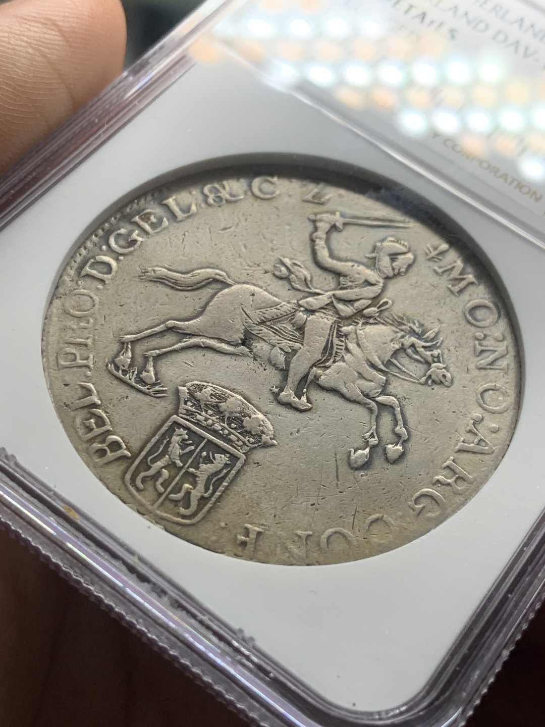 《竞宝斋》第53场（献给最美的劳动者，祝五一快乐！）-本周日，周一2场连拍（全场不限金额包邮） NGC 评级 荷兰 1792年 海尔德兰省 杜卡特 马剑 32.4克大银币 难得一见的省份 整体清晰 可收藏