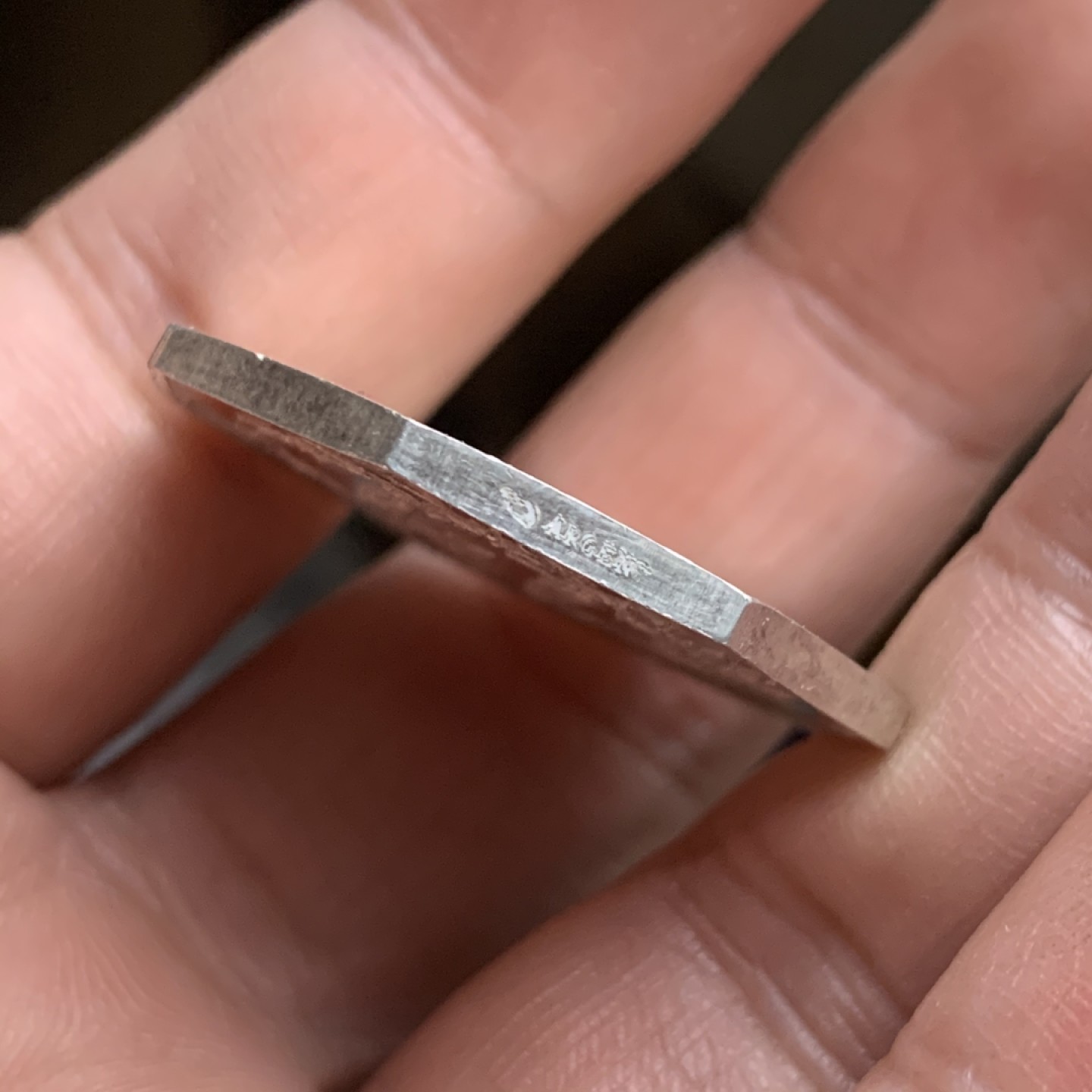 《竞宝斋》第53场（献给最美的劳动者，祝五一快乐！）-本周日，周一2场连拍（全场不限金额包邮） 法国 圣阿曼德区 公证人 八角银质代币 16克 ，对角直径 34.1 mm 丰饶角 银标 1880年左右