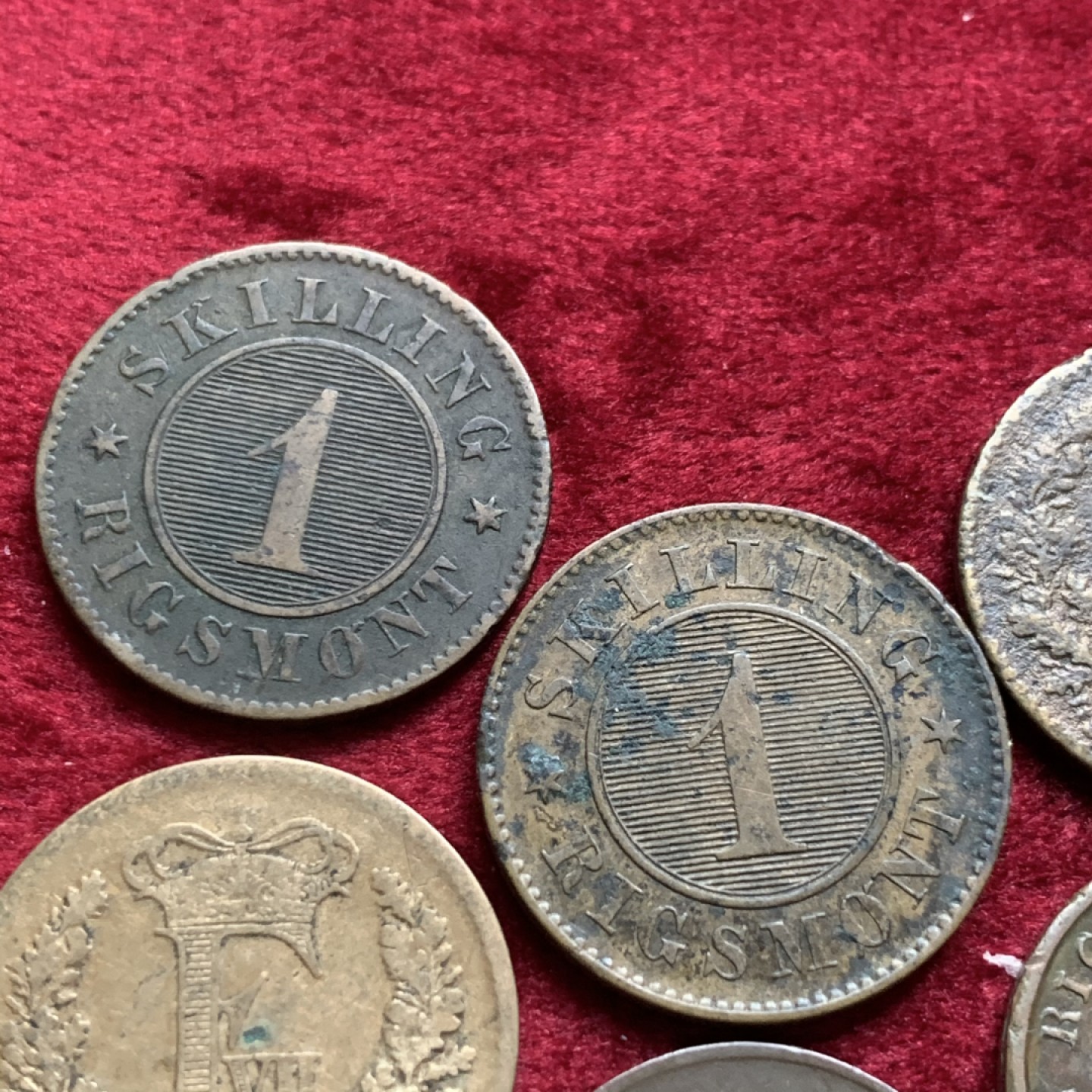 《竞宝斋》第54场-本周日，周一2场连拍（全场不限金额包邮） 丹麦和瑞典铜币6枚