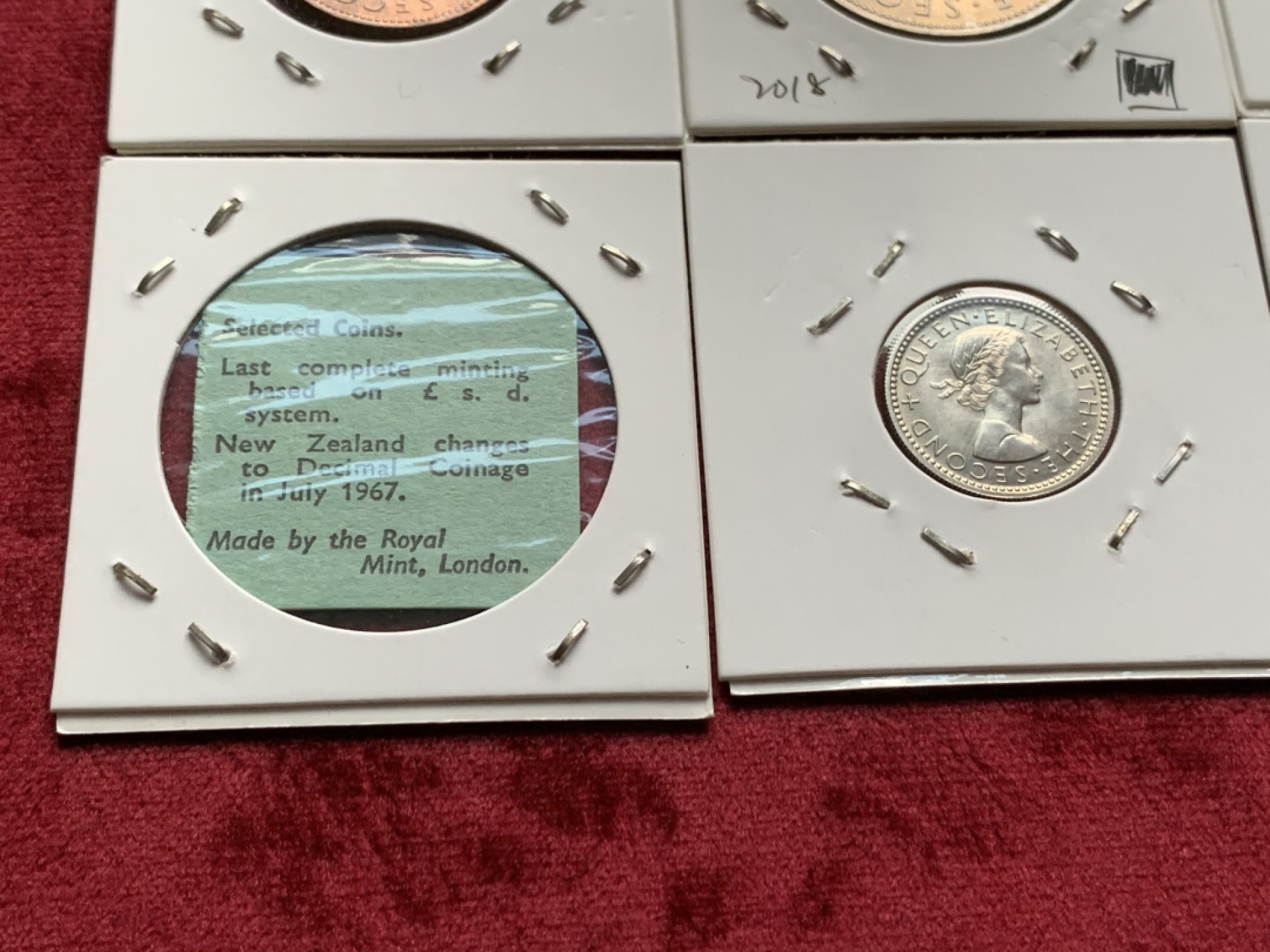 《竞宝斋》第54场-本周日，周一2场连拍（全场不限金额包邮） 1965年 新西兰 7枚装 套币