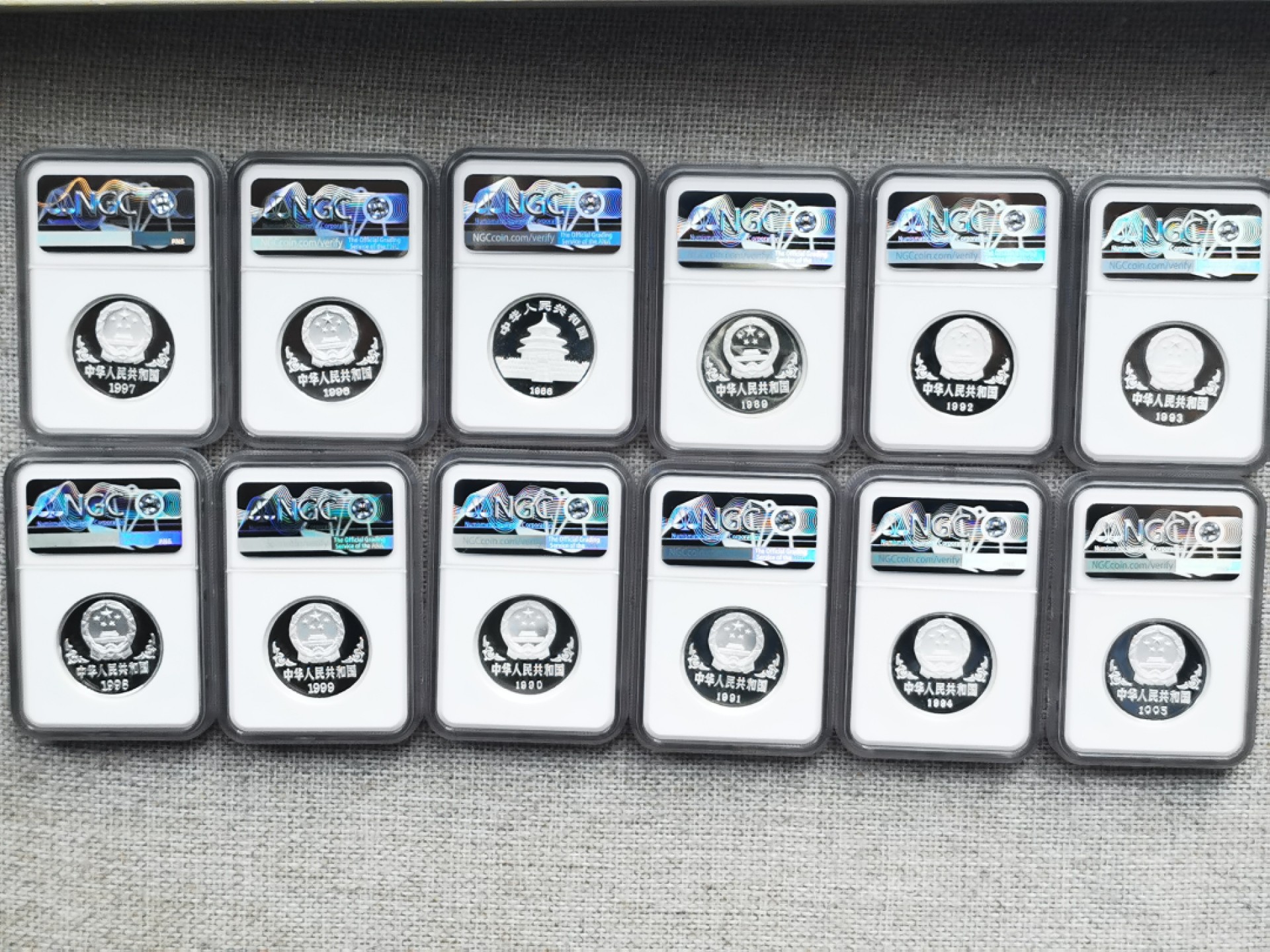 老精稀金银币专场「第4期」 1988-1999年1盎司十二生肖银币