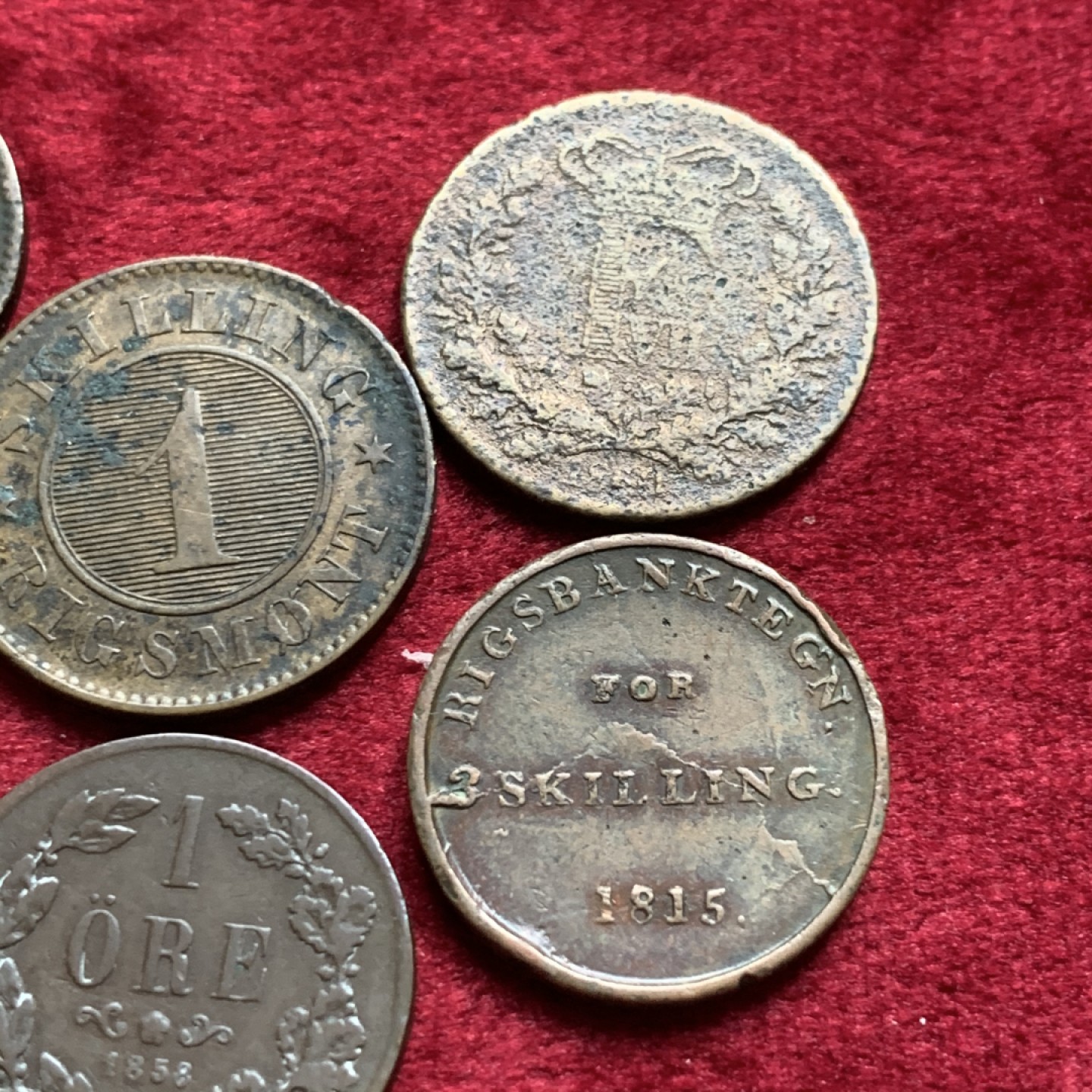 《竞宝斋》第54场-本周日，周一2场连拍（全场不限金额包邮） 丹麦和瑞典铜币6枚