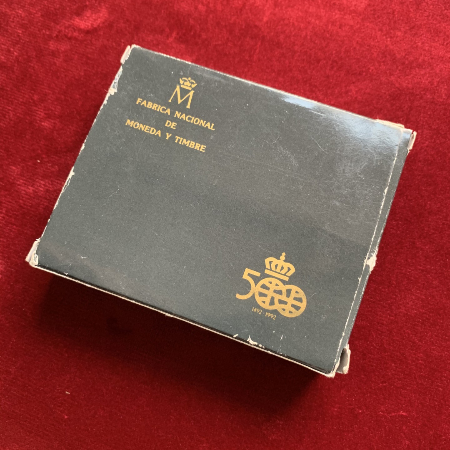 《竞宝斋》第54场-本周日，周一2场连拍（全场不限金额包邮） 获奖币 原木盒 西班牙 1989年 大帆船 5000比塞塔 精制大银币 54克