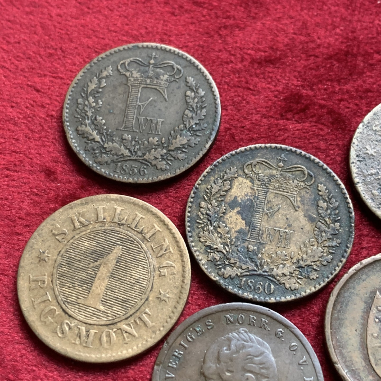 《竞宝斋》第54场-本周日，周一2场连拍（全场不限金额包邮） 丹麦和瑞典铜币6枚