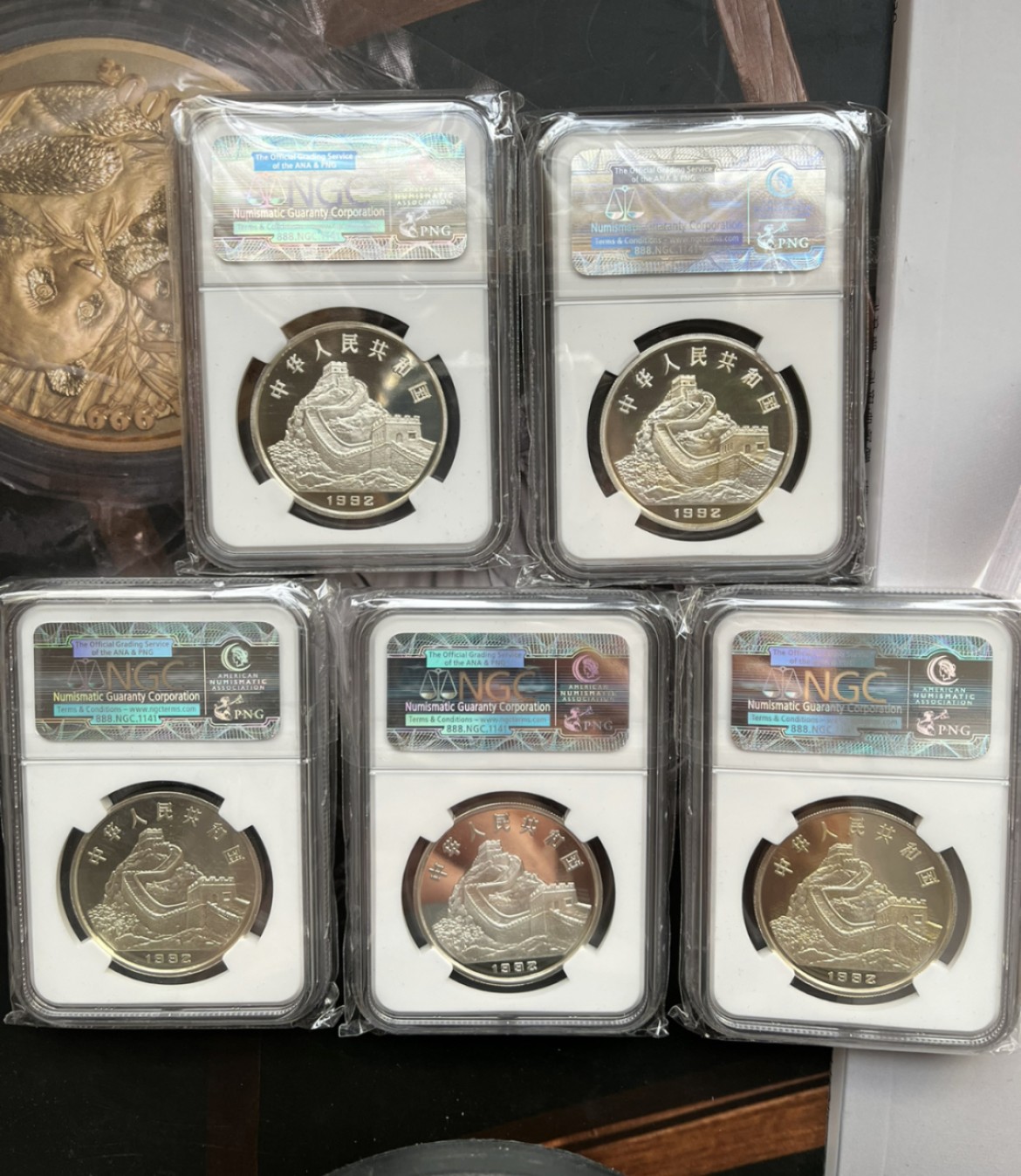 老精稀金银币专场「第4期」 1992年22克古代科技第一组银币