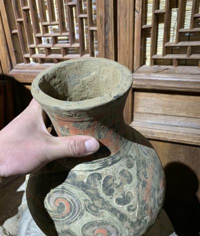 西汉彩陶真品非常大气好看