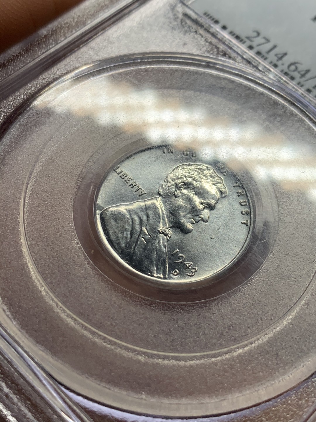 《竞宝斋》第54场-本周日，周一2场连拍（全场不限金额包邮） PCGS-MS64 美国 1943年 林肯 1美分 铁币 仅发行过一年的名誉小品种