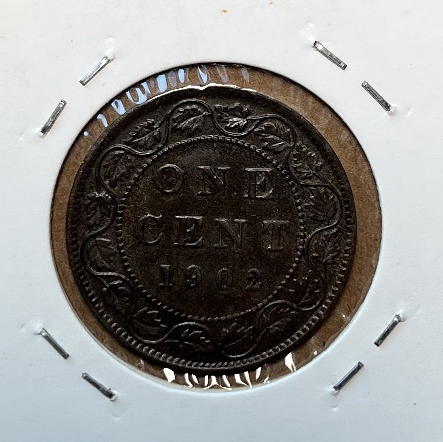 1902年加拿大一分铜币