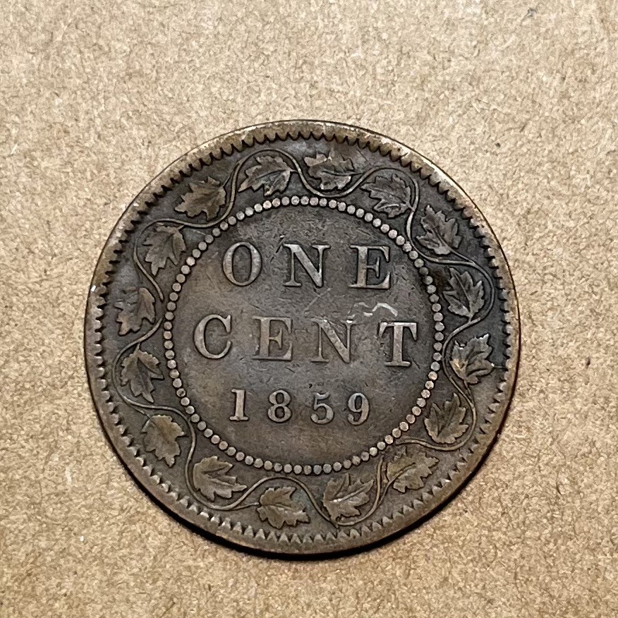1859年加拿大一分