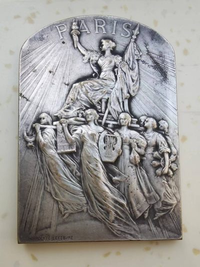 欧洲纪念章 - 1923年巴黎作曲比赛镀银铜章