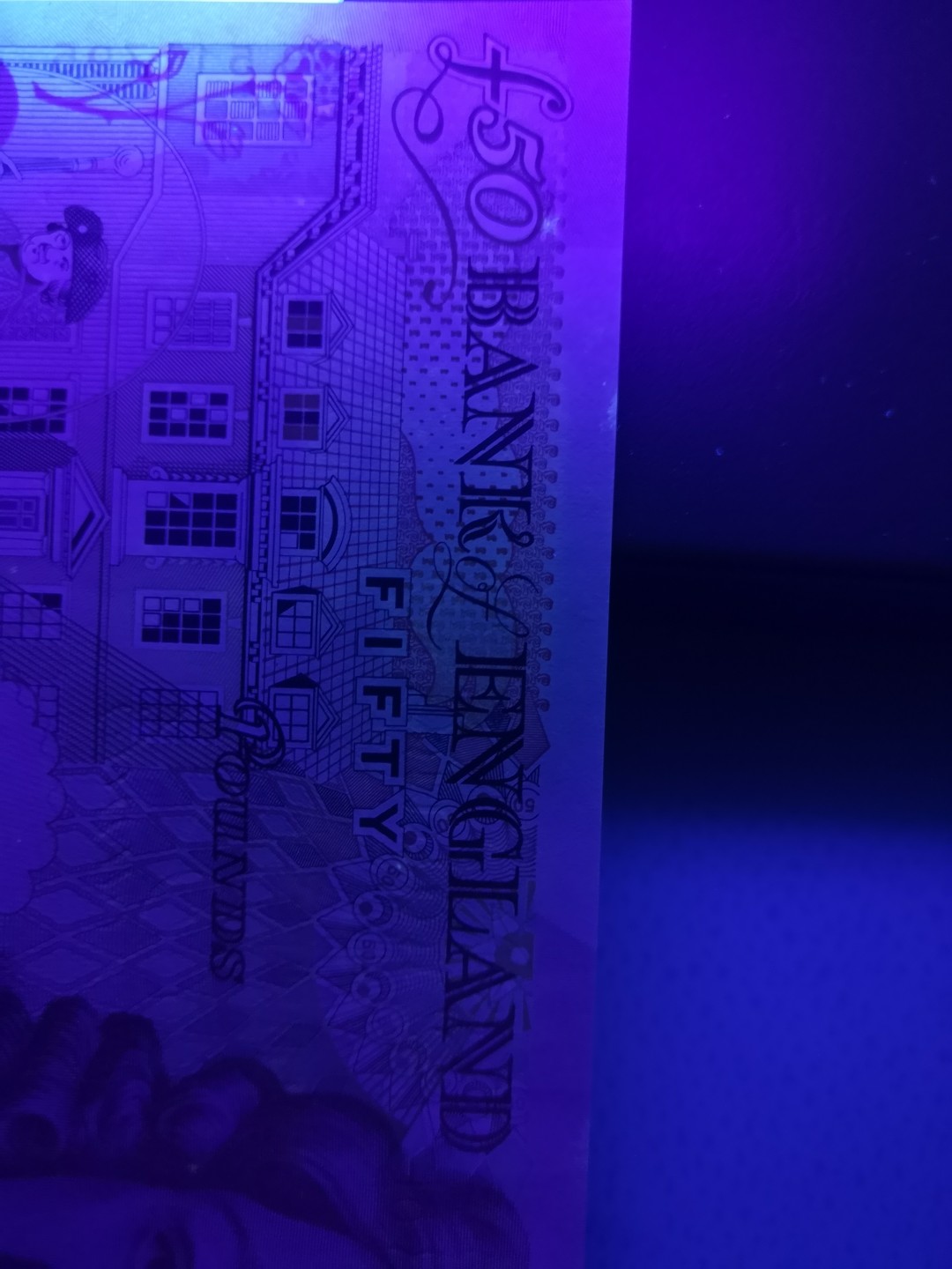 《外钞收藏家》第一百七十八期拍卖 英国E序列50镑 AU品相 如图详情