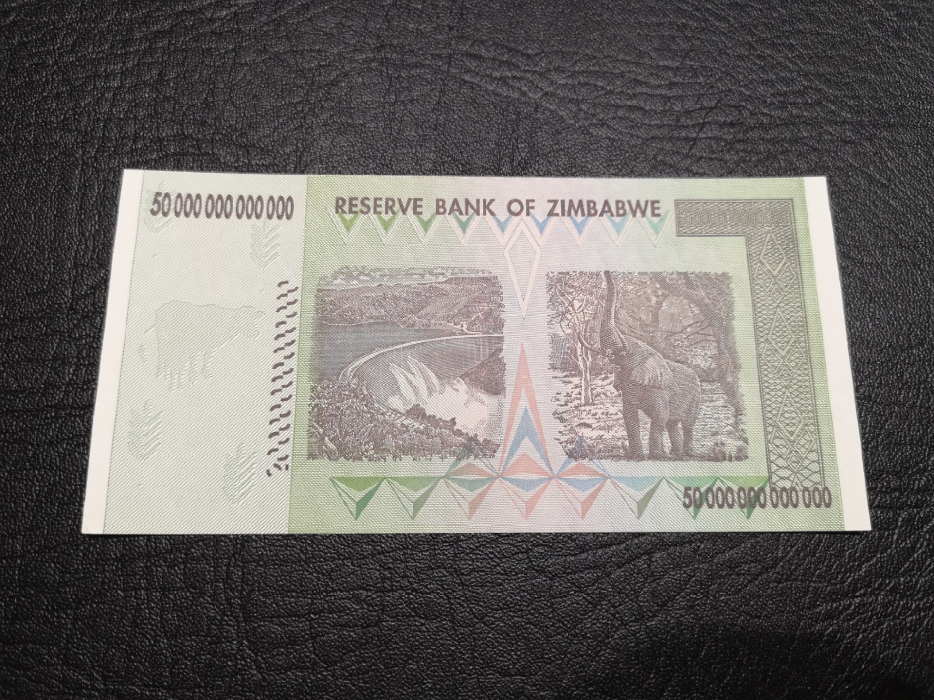 外钞收藏家》第一百七十七期拍卖 津巴布韦50万亿 世界第二大面值 全新UNC