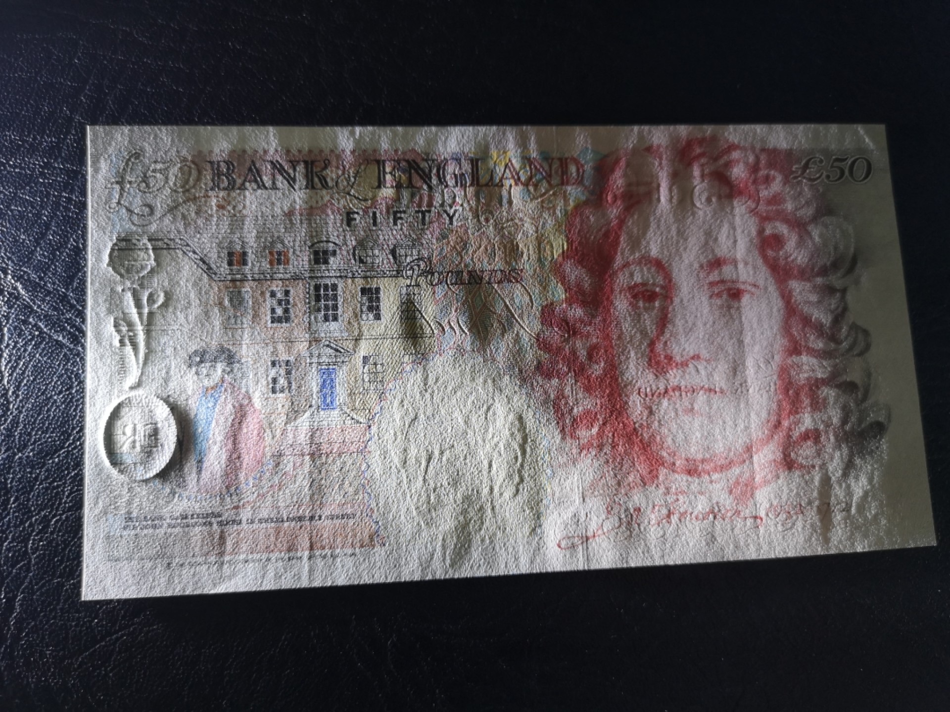 《外钞收藏家》第一百七十八期拍卖 英国E序列50镑 AU品相 如图详情