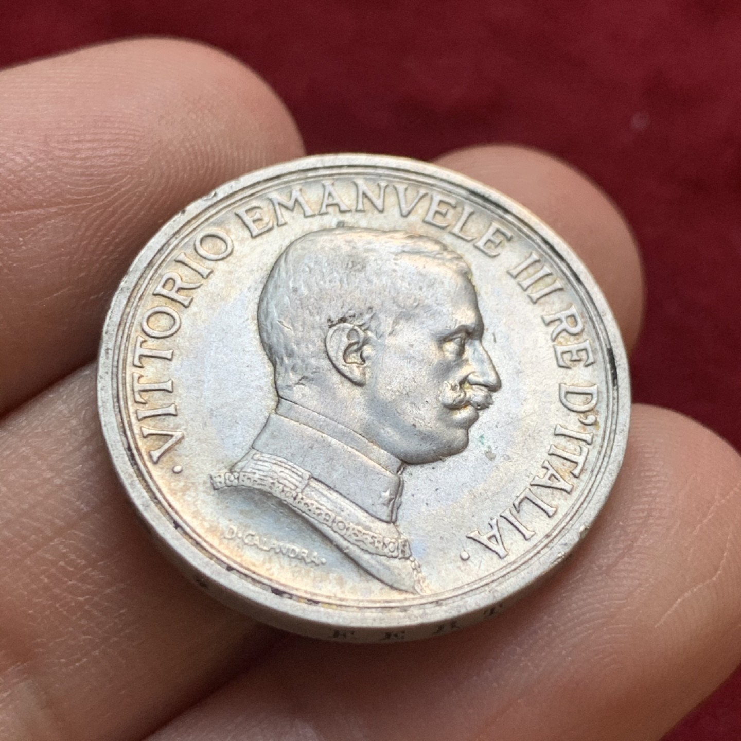 《竞宝斋》第55场-本周日，周一2场连拍（全场不限金额包邮） 意大利 1917年 2里拉 马车 银币