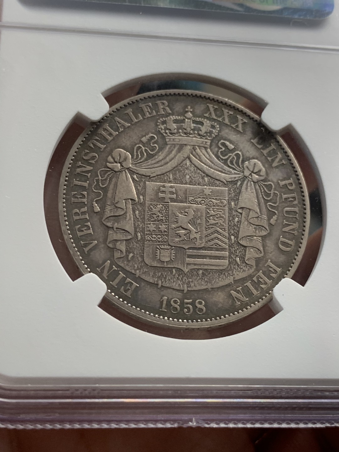 《竞宝斋》第55场-本周日，周一2场连拍（全场不限金额包邮） 德国黑森1858泰勒银币