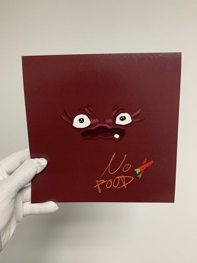 零元拍：艺术家 肠小黑 新作《NO FOOD》，摆烂系列作品复制画。 - 零元拍：艺术家 肠小黑 新作《NO FOOD》，摆烂系列作品复制画。