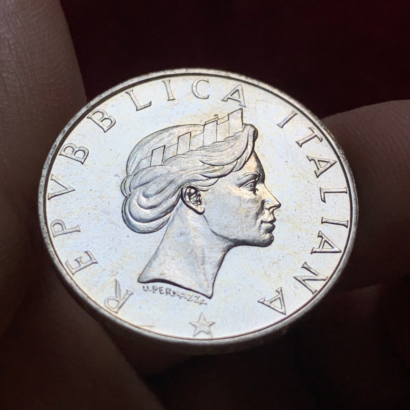 《竞宝斋》第55场-本周日，周一2场连拍（全场不限金额包邮） 意大利1986年 好品相500里拉银币