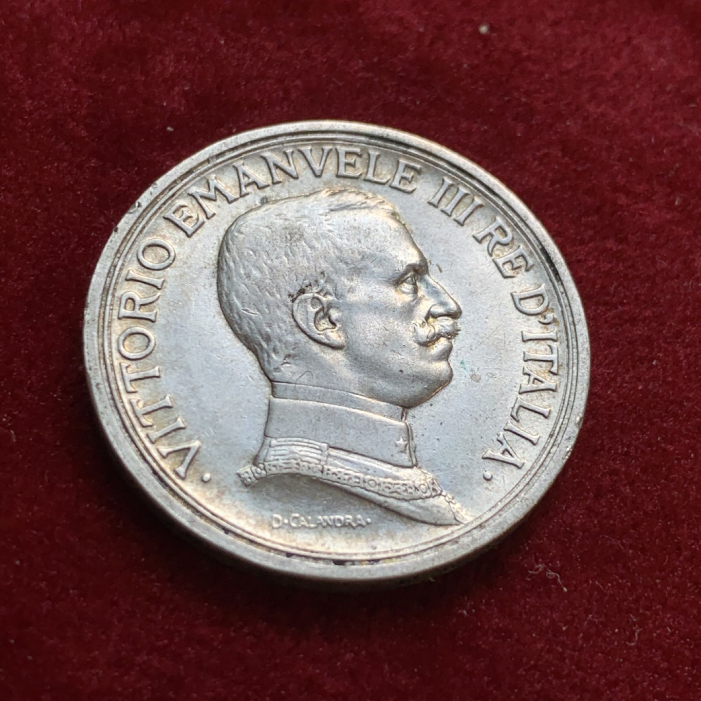 《竞宝斋》第55场-本周日，周一2场连拍（全场不限金额包邮） 意大利 1917年 2里拉 马车 银币