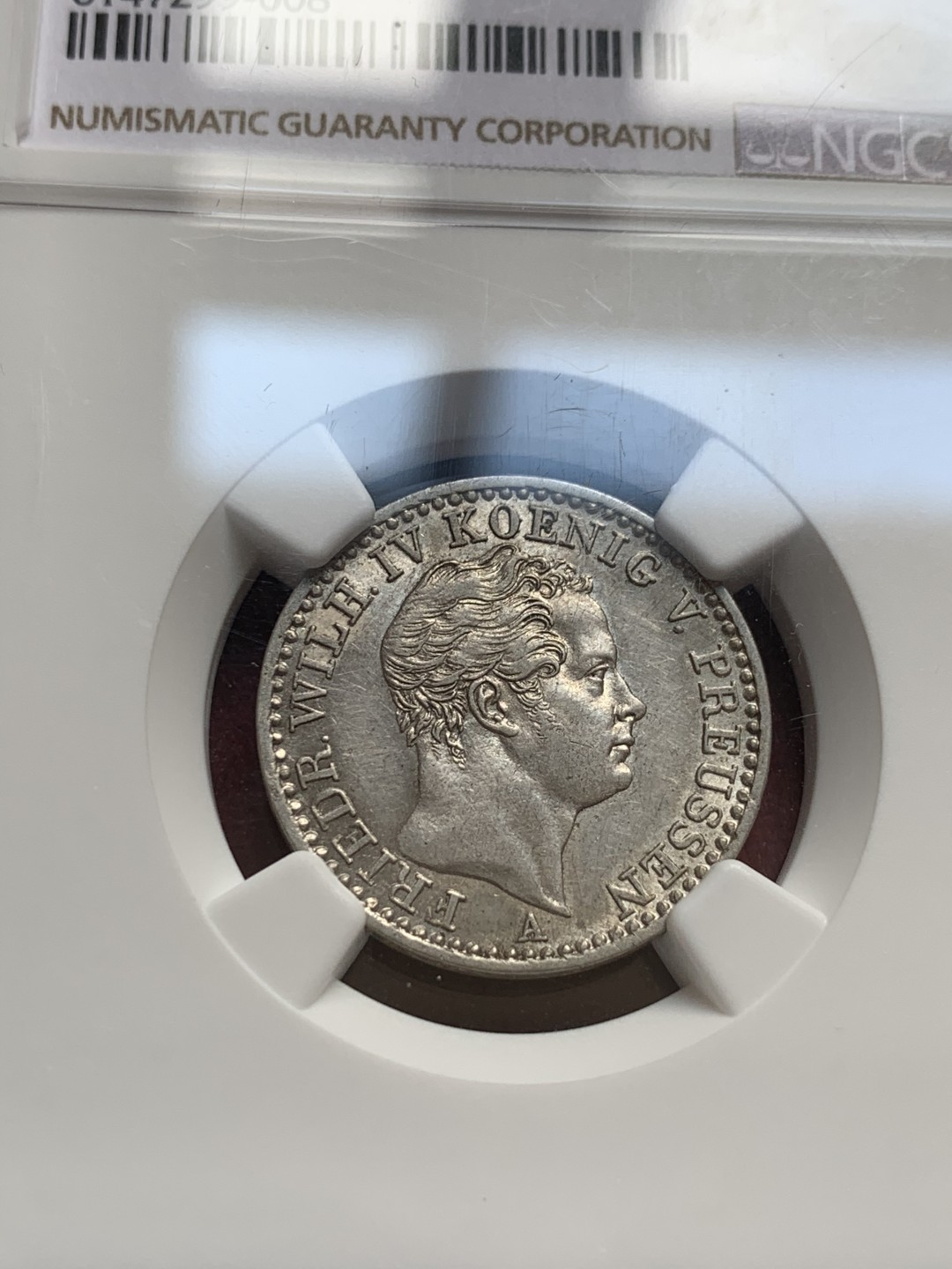 《竞宝斋》第55场-本周日，周一2场连拍（全场不限金额包邮） 比利时1法郎，普鲁士1/6泰勒评级银币2枚